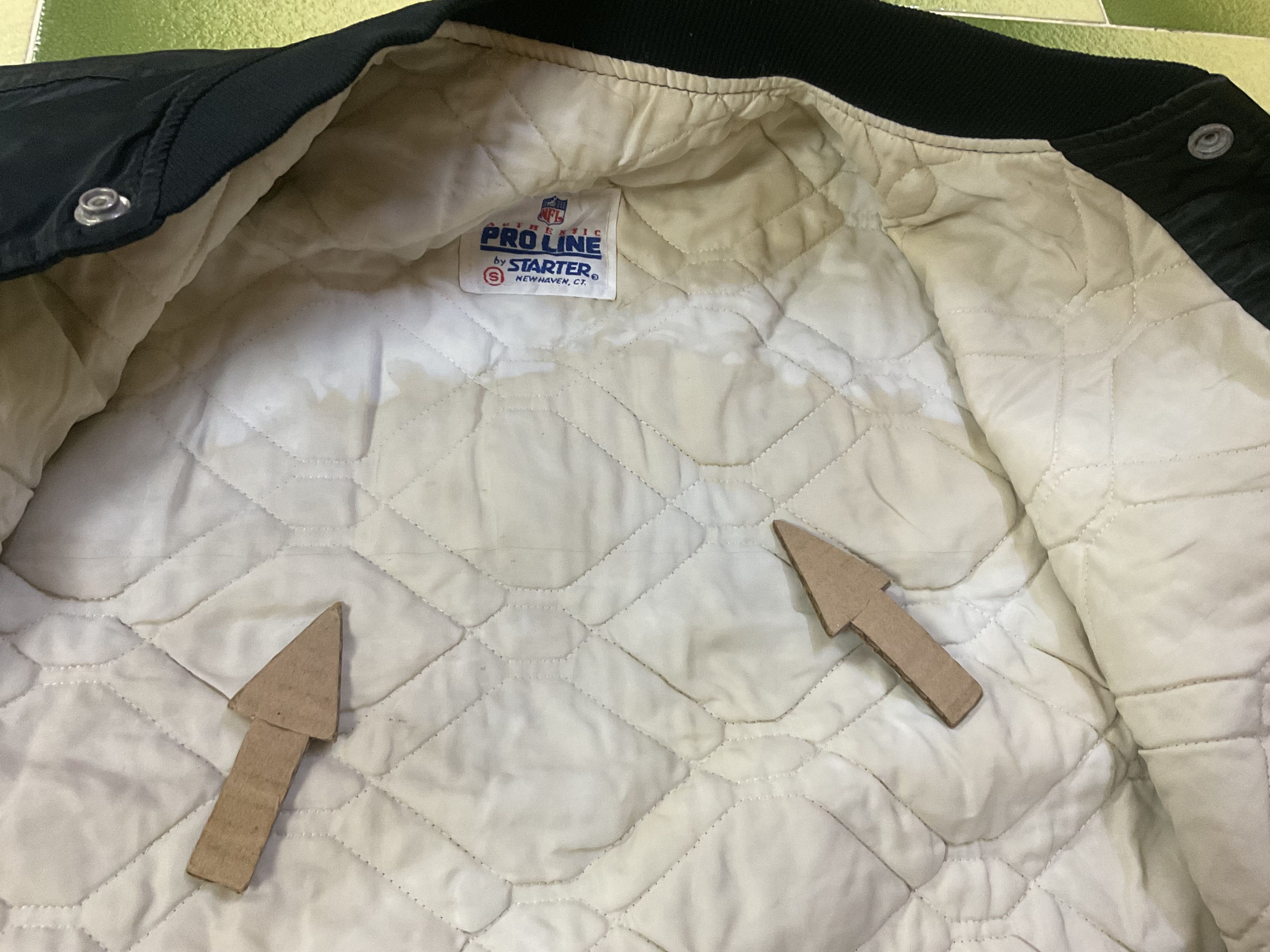 NFL Vintage Starter NFL Oakland Raiders Satin Bomber Jacket Size US S / EU 44-46 / 1 - 16 Thumbnail