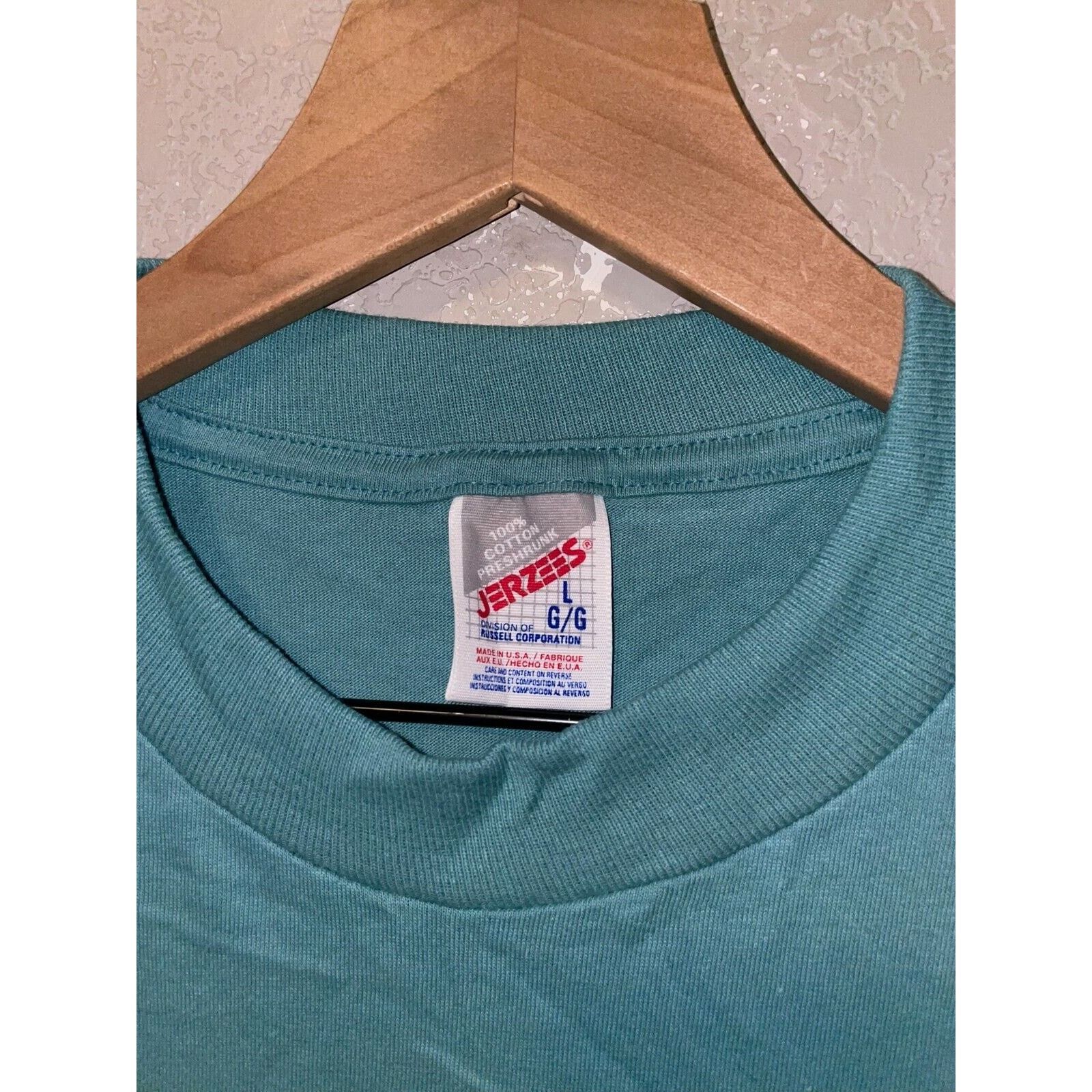 Jerzees Vintage Southfork Ranch Shirt Dallas TX Green Tee VTG 90s L Size US L / EU 52-54 / 3 - 7 Thumbnail