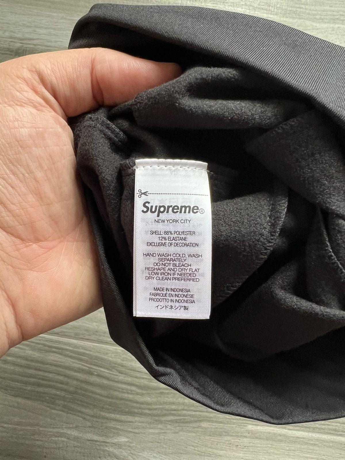 Supreme SS26 Base Layer Athletic Beanie Black