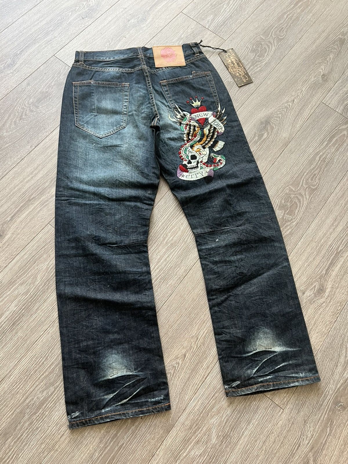 Ed Hardy Vintage Ed Hardy Jeans by Christian Audigier Denim Pants Y2K Size US 32 / EU 48 - 2 Thumbnail