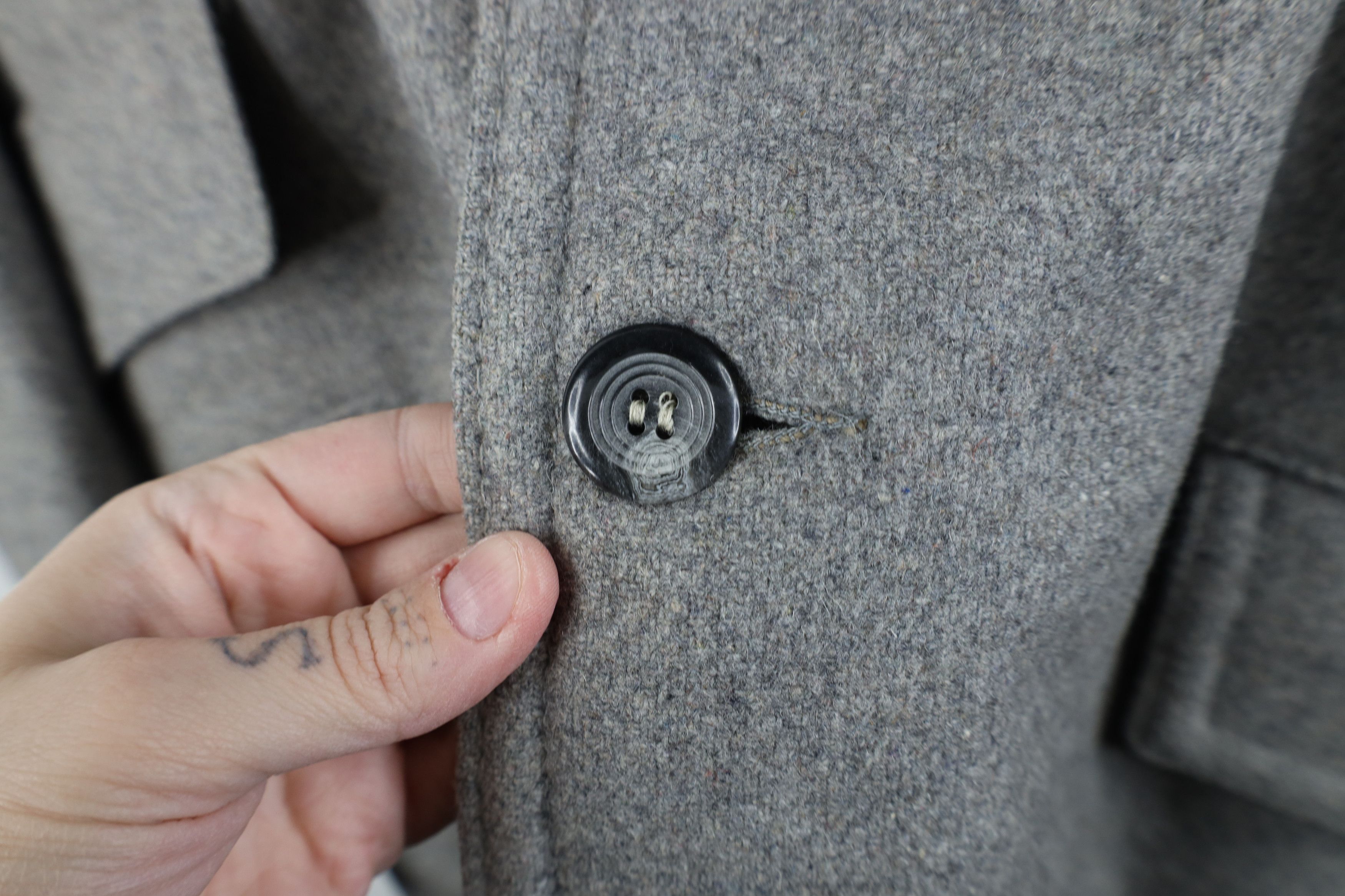 Vintage Vintage 70s Streetwear Wool Rancher Jacket Coat Gray USA Size US L / EU 52-54 / 3 - 4 Thumbnail