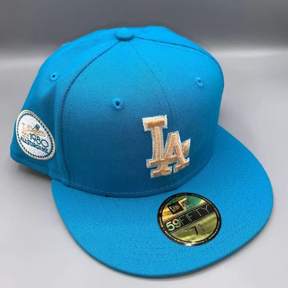 New Era Los Angeles LA Dodgers Hat Men 7 5/8 59Fifty New Era Fitted Size ONE SIZE - 1 Thumbnail
