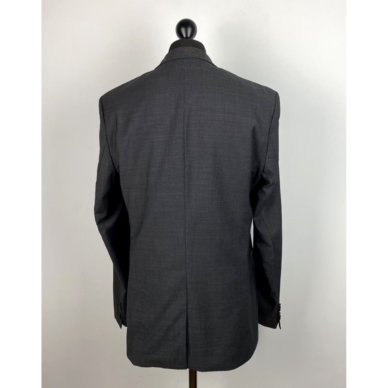 Hugo Boss HUGO BOSS Mens Blazer Jacket Size 54 Grey Wool Super 100 Size 48R - 4 Thumbnail