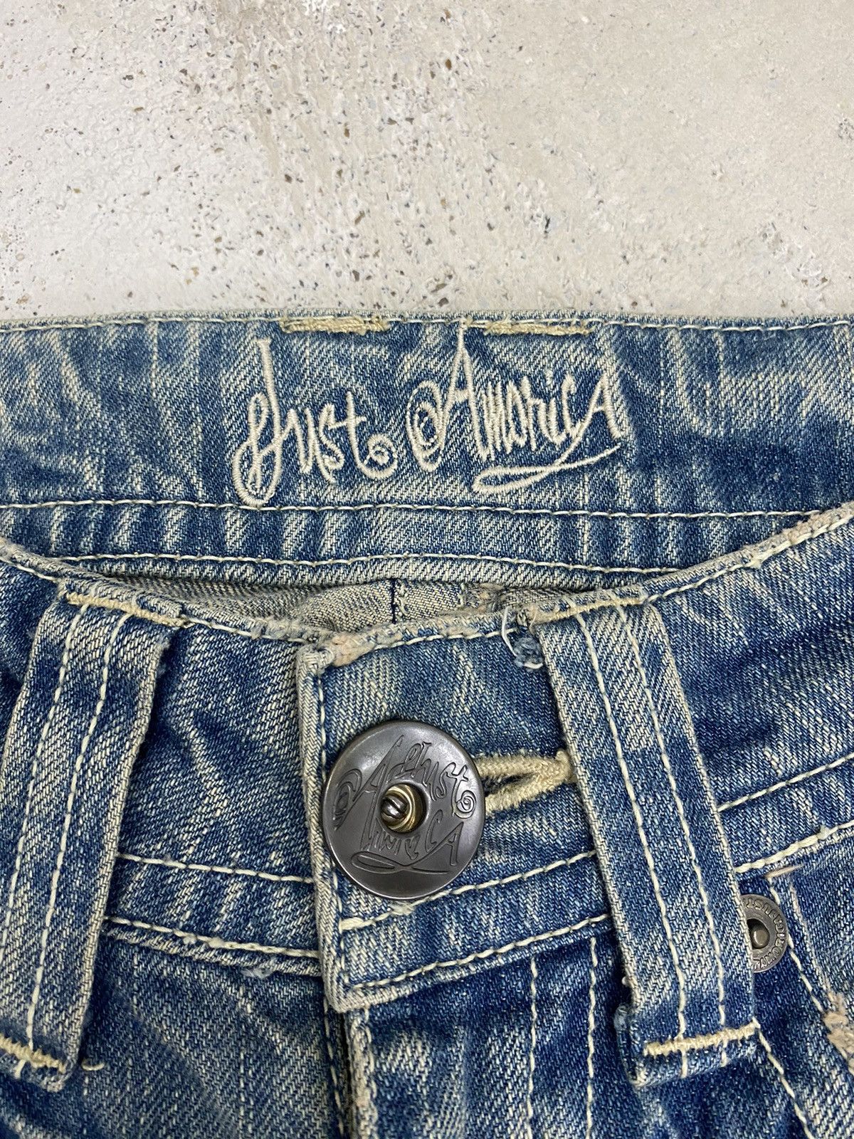 Hysteric Glamour Just Amorica Denim Style Mud Washed Light Jean Clawn Mark Size US 28 / EU 44 - 7 Thumbnail
