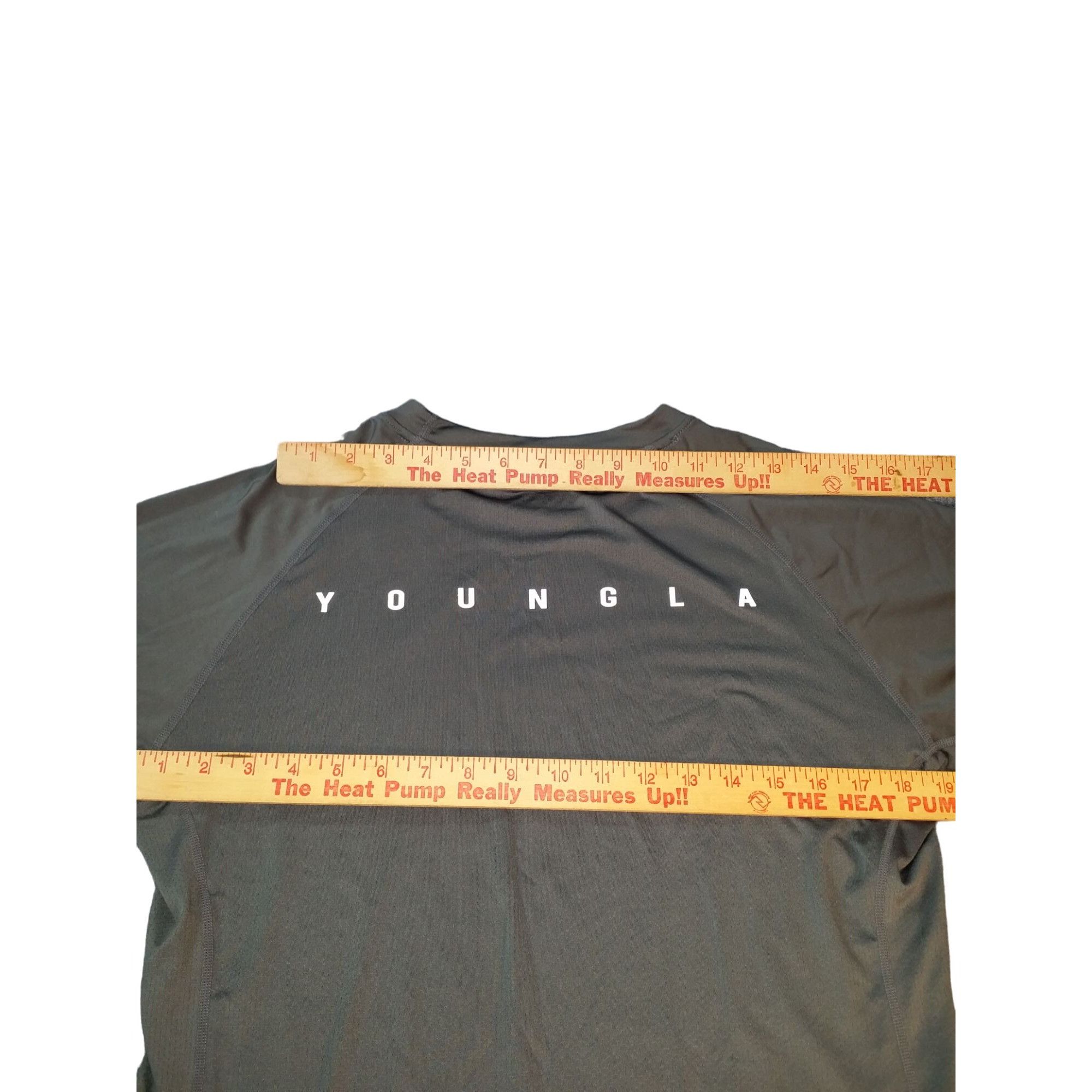 Other YoungLa Tshirt Men Sz XL Gray Logo Compression Short Sleeve Size US XL / EU 56 / 4 - 5 Thumbnail
