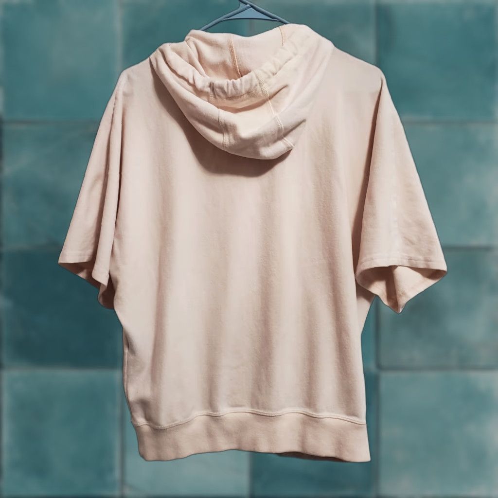 Sweaty Betty VINTAGE Sweaty Betty Shirt Women S Pink Dolman Short Sleeve Hoodie Athleisure Pullover Kangaroo Pocket Sports Size S / US 4 / IT 40 - 1 Thumbnail