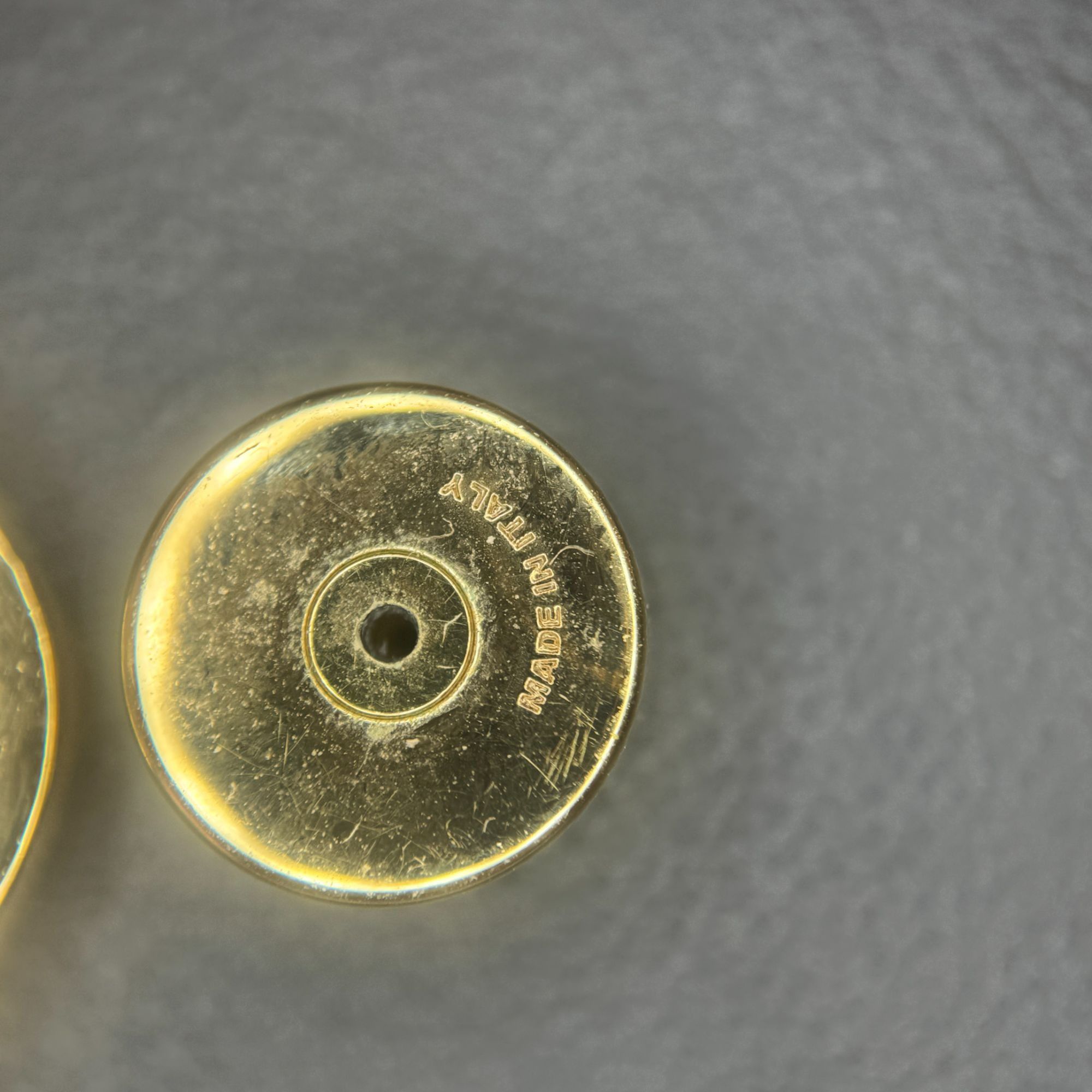 Miu Miu Miu Miu Gold-Tone & Pink Logo Round Stud Earrings Size ONE SIZE - 6 Thumbnail