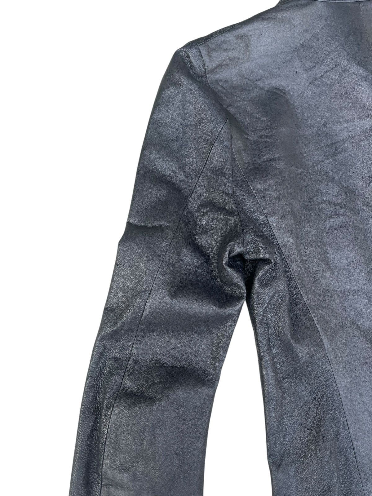 Ekam EKAM Distressed Pigskin Leather Asymmetrical Jacket Size US S / EU 44-46 / 1 - 21 Thumbnail