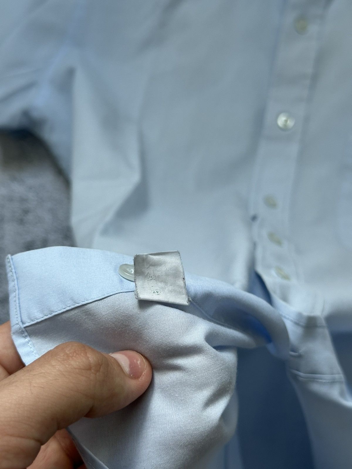 Yves Saint Laurent Vintage Yves Saint Laurent Shirts Sky Blue Logo Size US M / EU 48-50 / 2 - 12 Thumbnail