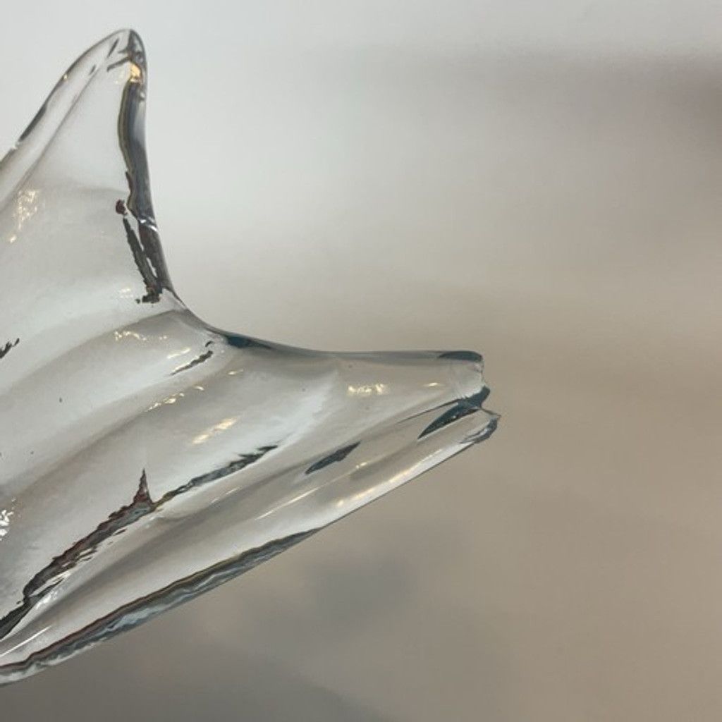 Murano VTG Large Murano Style ArtGlass Fish Sculpture 11"x6.5” Flaw Size ONE SIZE - 4 Thumbnail