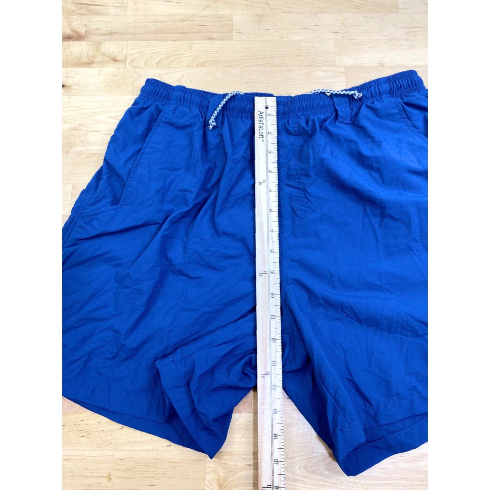 Vintage Columbia PFG Backcast Swim Shorts L Men Blue Nylon Polyester UV-Protection Pockets Lightweight Back Pocket 10074 Size US 33 - 7 Thumbnail