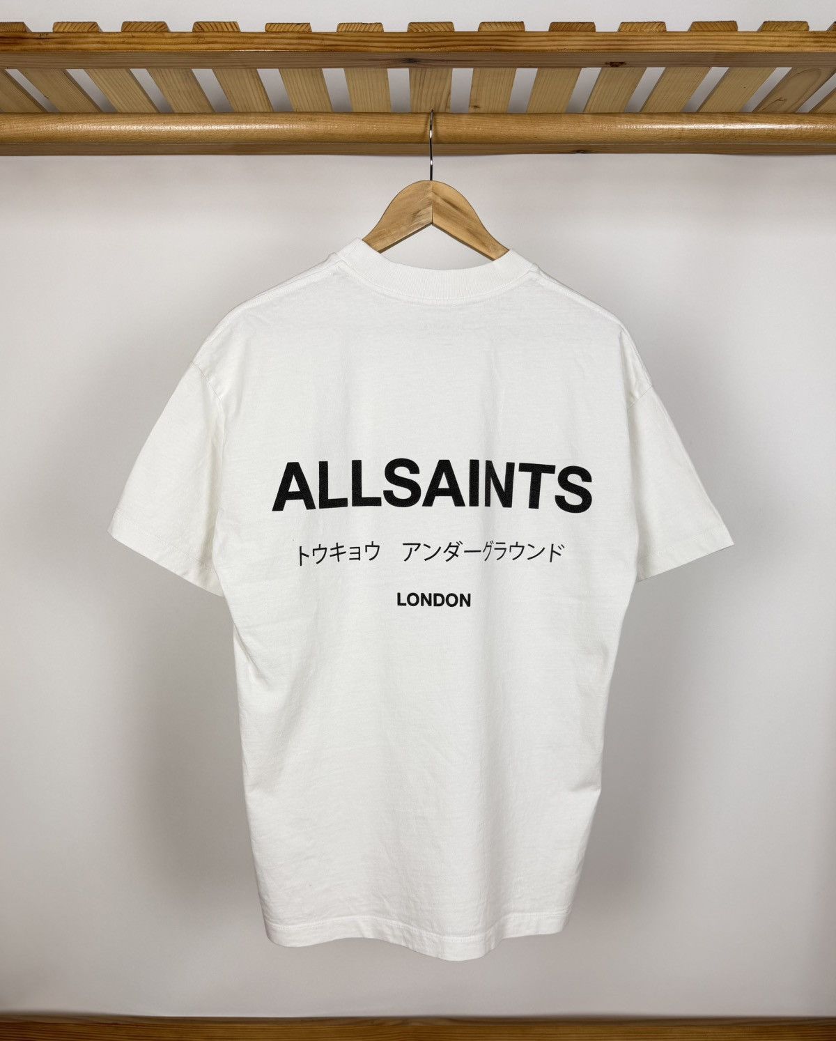 Allsaints Allsaints London Oversized Big Logo T Shirt Size US S / EU 44-46 / 1 - 1 Thumbnail
