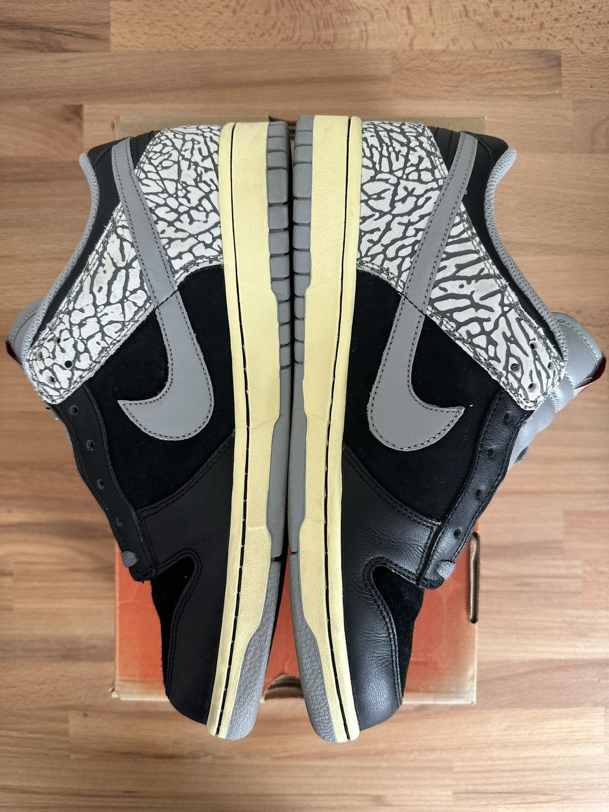 Nike Nike Dunk Low CL Jordan Pack Black Cement Size US 9 / EU 42 - 6 Thumbnail