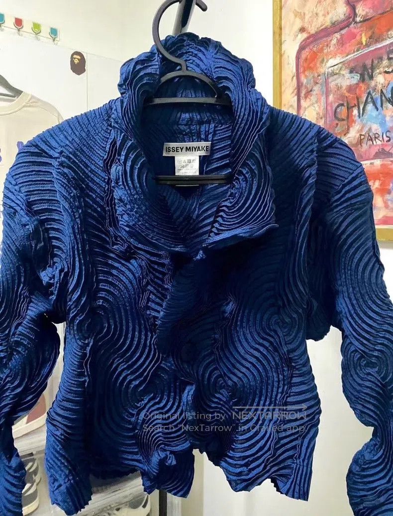 Issey Miyake Issey Miyake Mosquito Coil Bud Blue Coat Size M / US 6-8 / IT 42-44 - 7 Thumbnail