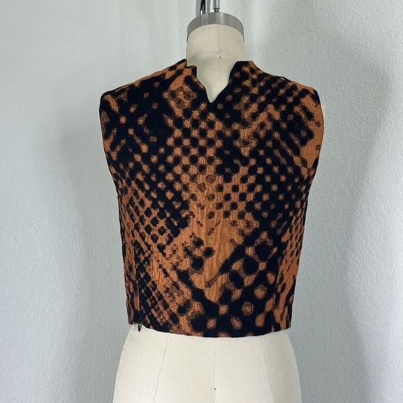 3.1 Phillip Lim 3.1 Phillip Lim Scuba Pixelated Flame Border Sleeveless Top Size XS / US 0-2 / IT 36-38 - 4 Thumbnail