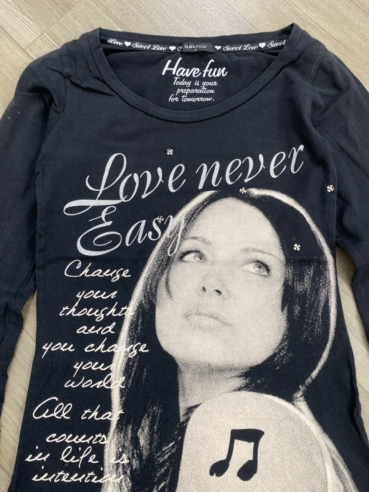 If Six Was Nine 2000s Galyge Y2K Poem Gothic Long Sleeve Tee Ifsixwasnine Size US M / EU 48-50 / 2 - 4 Thumbnail