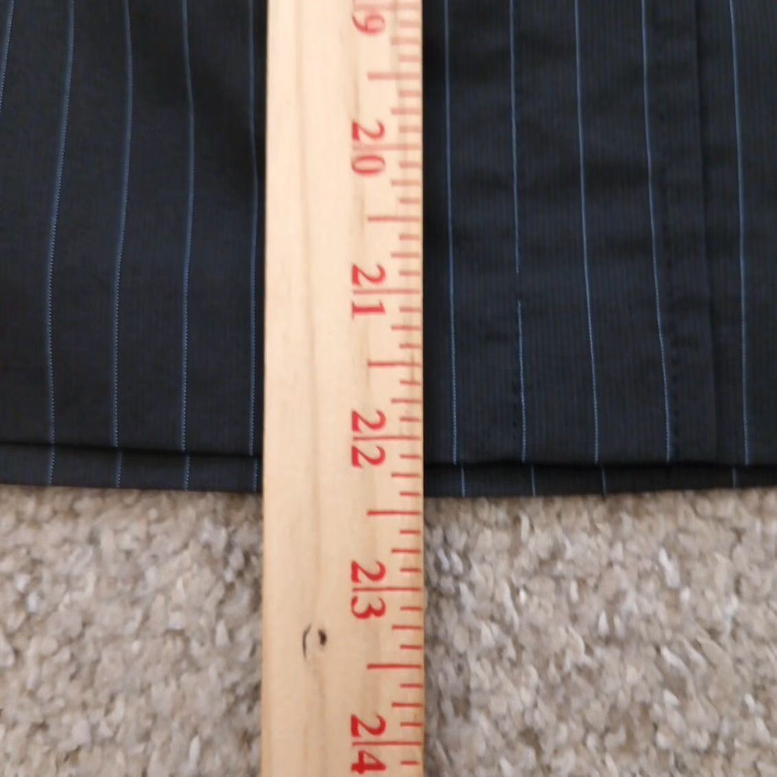 Loft Ann Taylor Loft Skirt Knee Length Black Blue Striped Button Front Lined Size 6 Womens Pencil Straight Pockets Regular Dry Clean Only LOFT Size 28" / US 6 / IT 42 - 5 Thumbnail