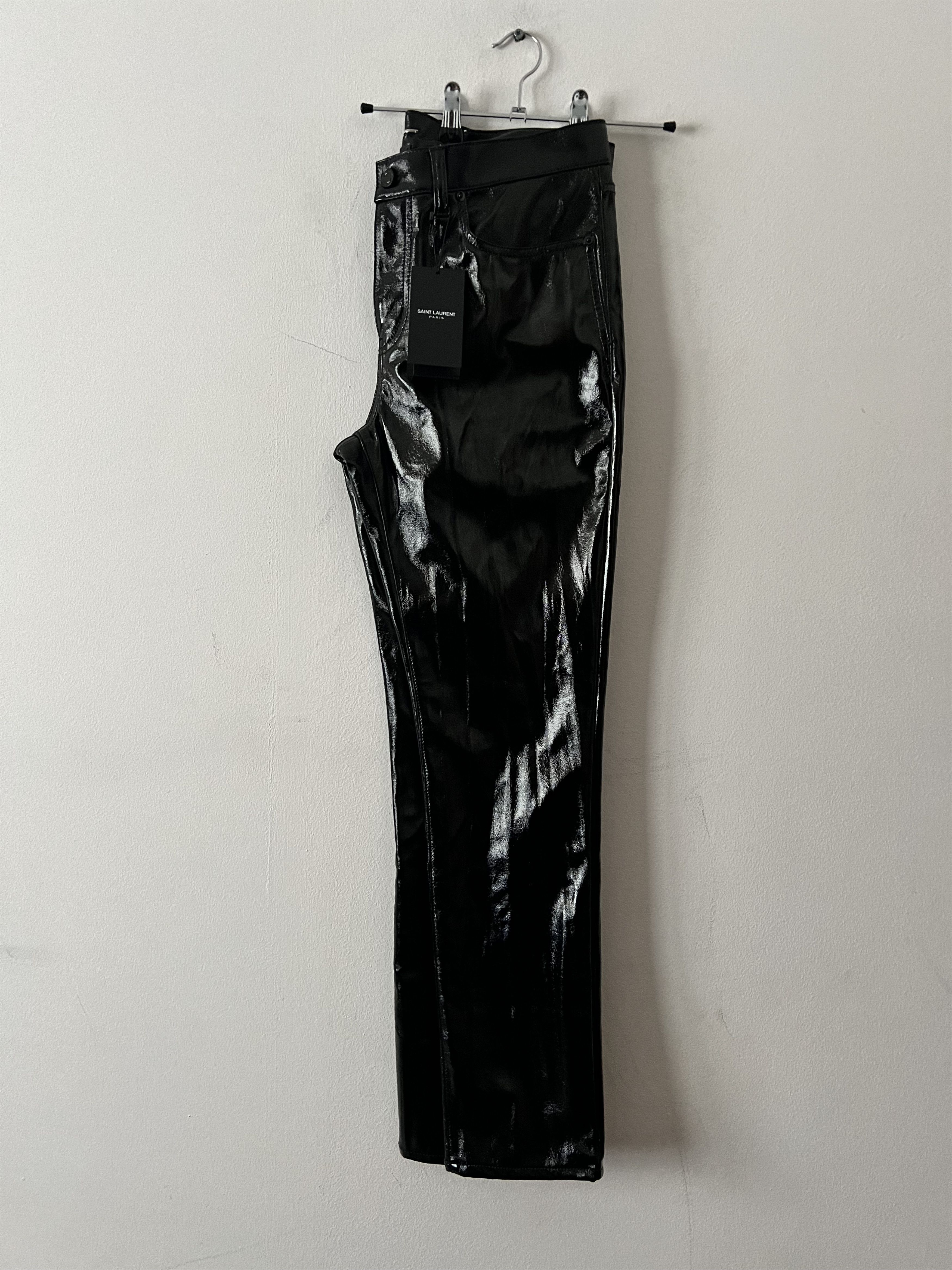 Saint Laurent Paris BNWT Slim Pants With Shiny Effect Size US 30 / EU 46 - 8 Thumbnail