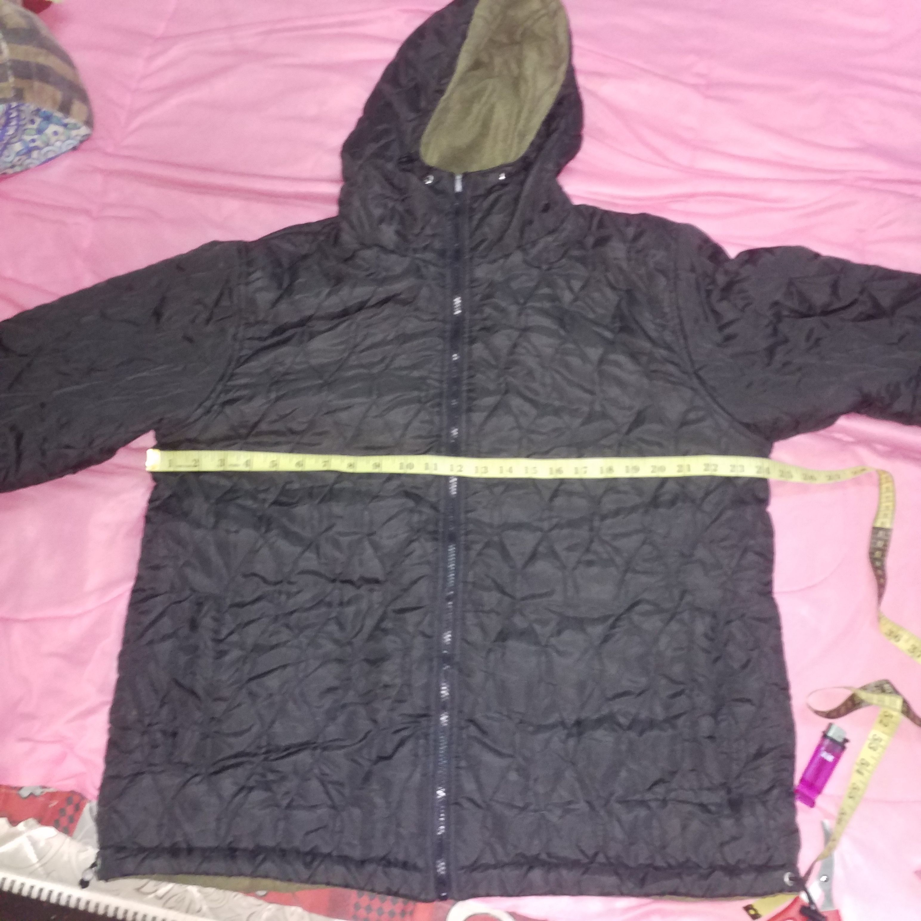 Other QUILTED POLYSTER LIGHT JACKET HOODIE FULL ZIPPER Size US XXL / EU 58 / 5 - 1 Thumbnail
