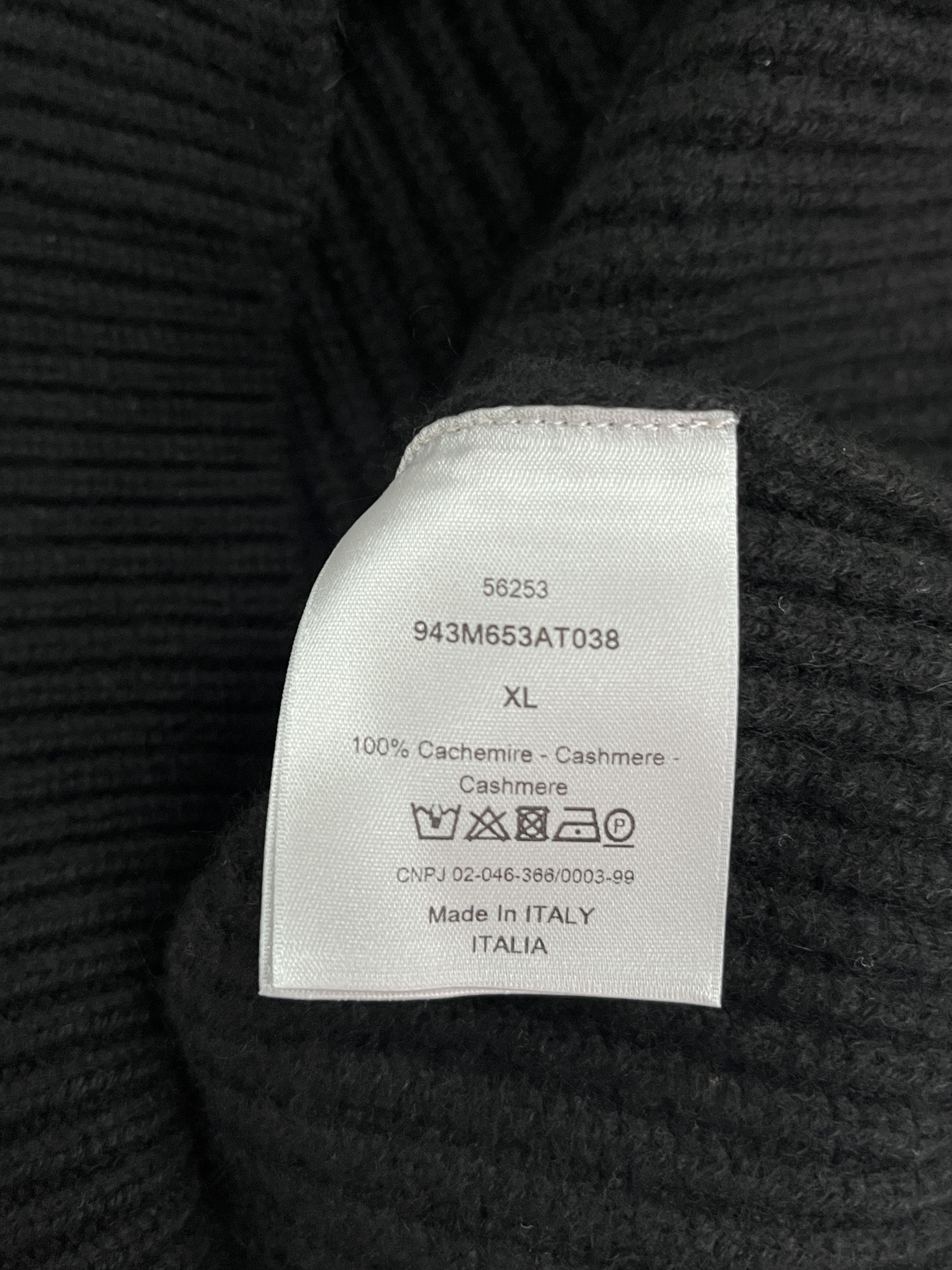 Dior Dior Black Cashmere Pullover With Neck Scarf Size XL / US 12-14 / IT 48-50 - 6 Thumbnail