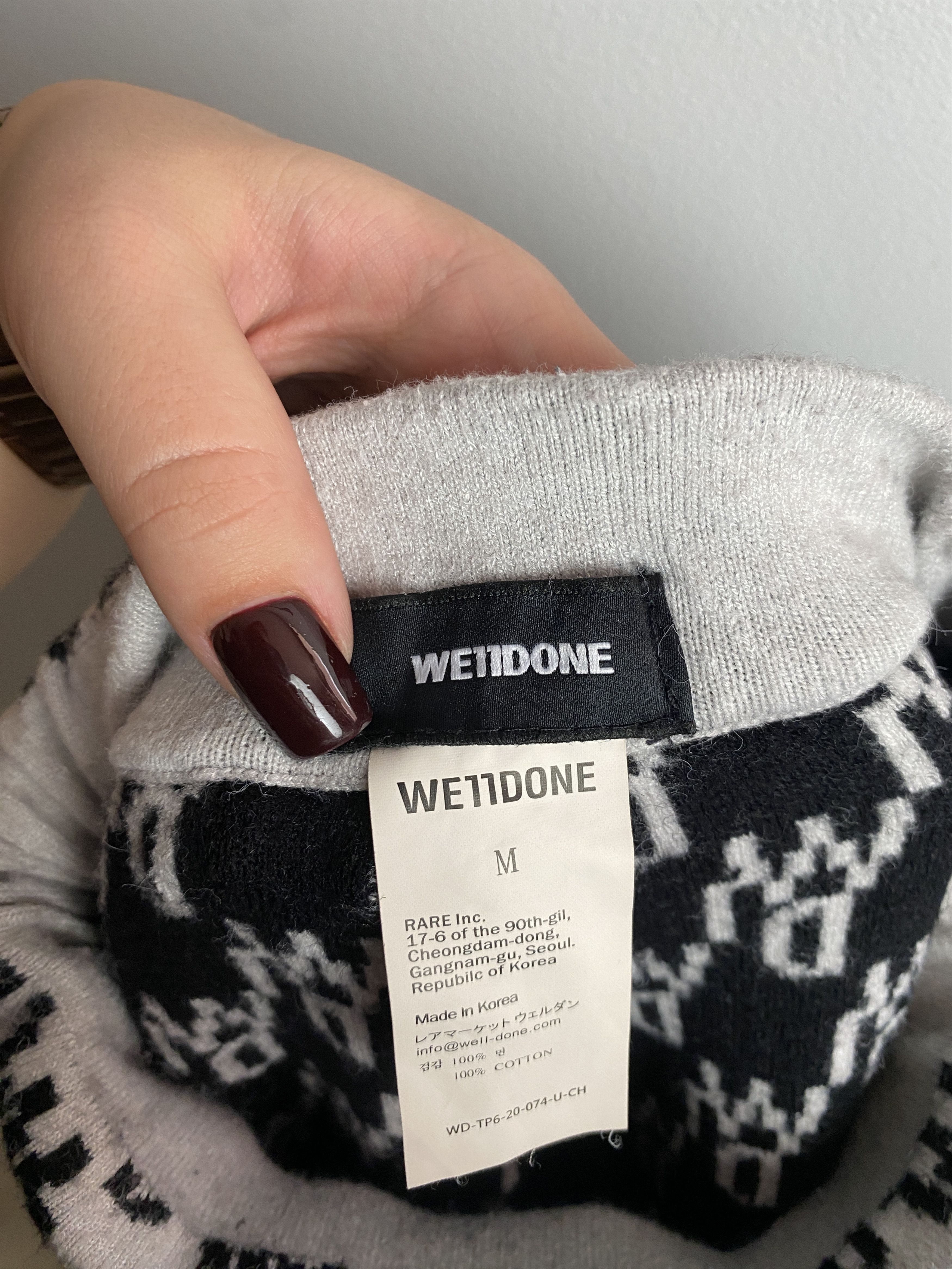 WE11DONE WE11DONE all over logo printed sweatpants joggers Size 28" / US 6 / IT 42 - 4 Thumbnail