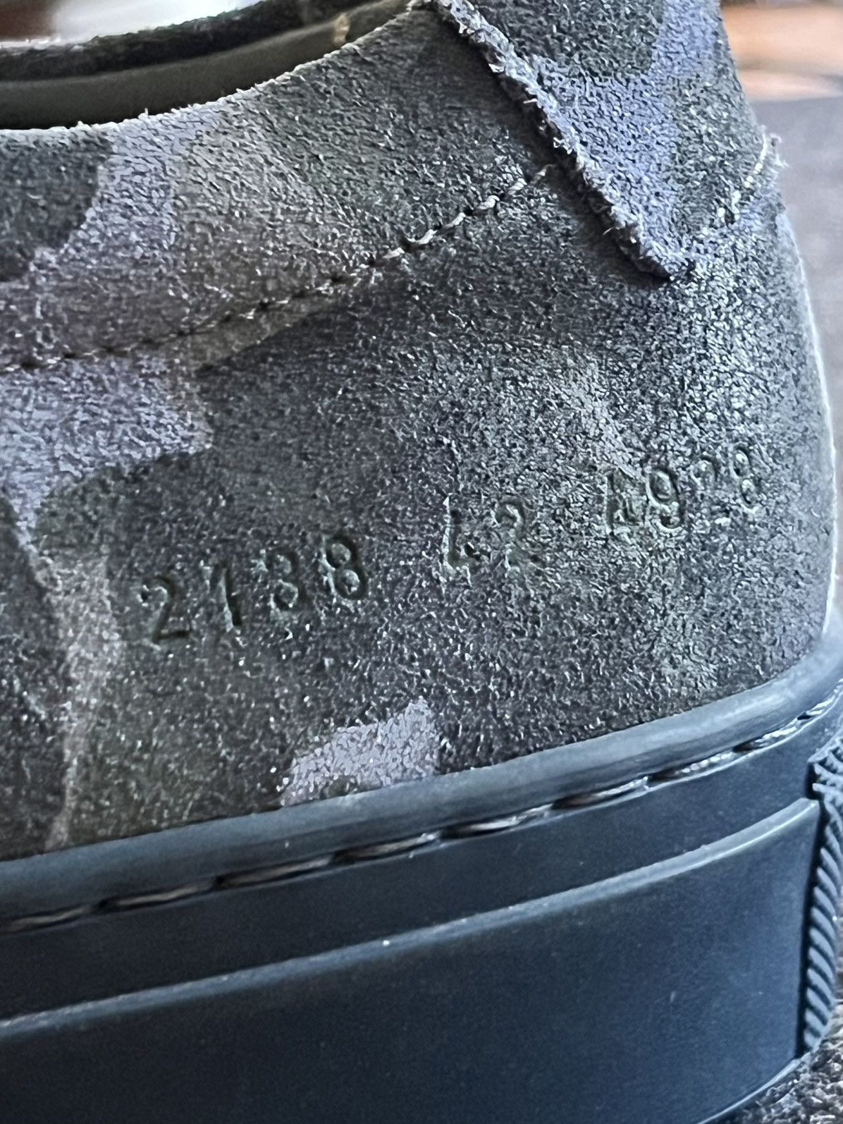 Common Projects COMMON PROJECTS 2138 Camo Suede – Size 42 – Unworn Size US 9 / EU 42 - 6 Thumbnail