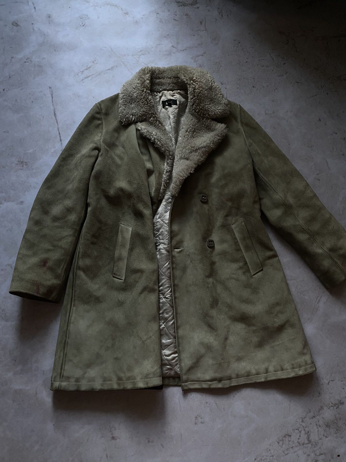 A.P.C. × If Six Was Nine × Japanese Brand A.P.C Dirty Suede Leather Coat Isabel Marant style Size L / US 10 / IT 46 - 9 Thumbnail