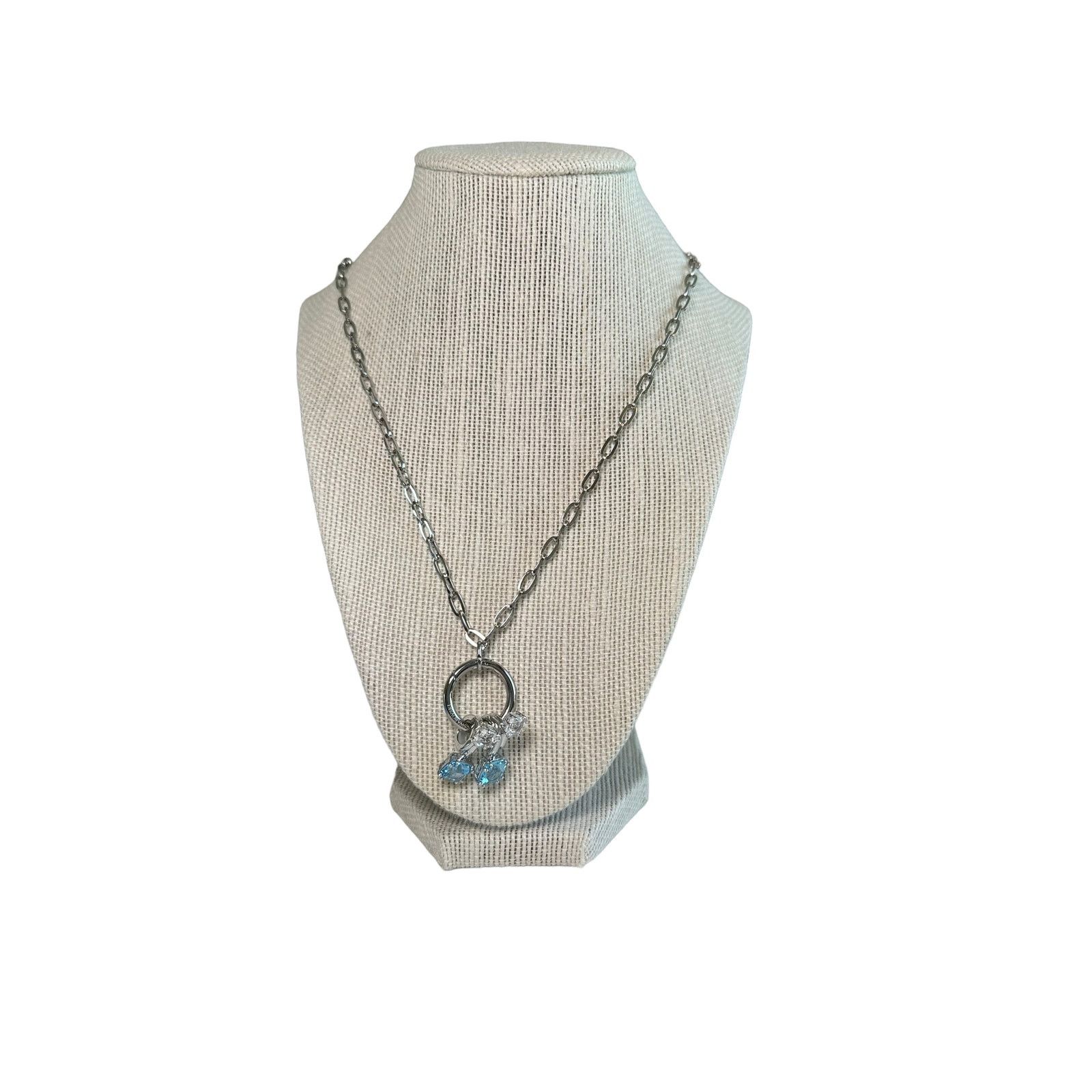Swarovski Swarovski Pod jewelry Blue, Silver-tone plated Necklace Size ONE SIZE - 4 Thumbnail