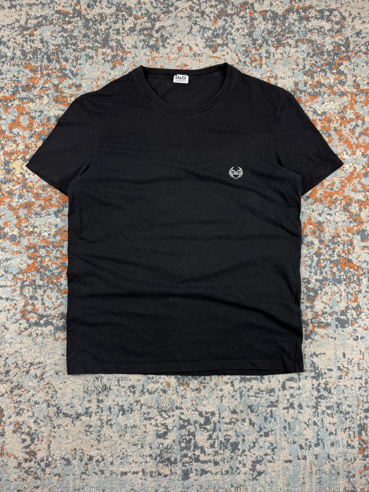 Dolce & Gabbana × Vintage Vintage 00s Dolce & Gabbana D&G embroidered chest logo tee Size US XL / EU 56 / 4 - 1 Thumbnail