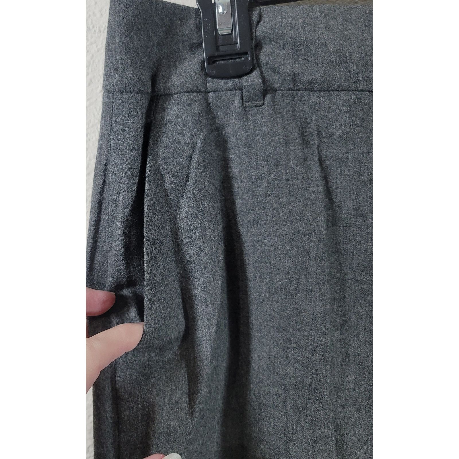 Other Talbots Gray Flat Front Dress Pant Medium Lined Straight Leg Size 34" / US 12 / IT 48 - 7 Thumbnail