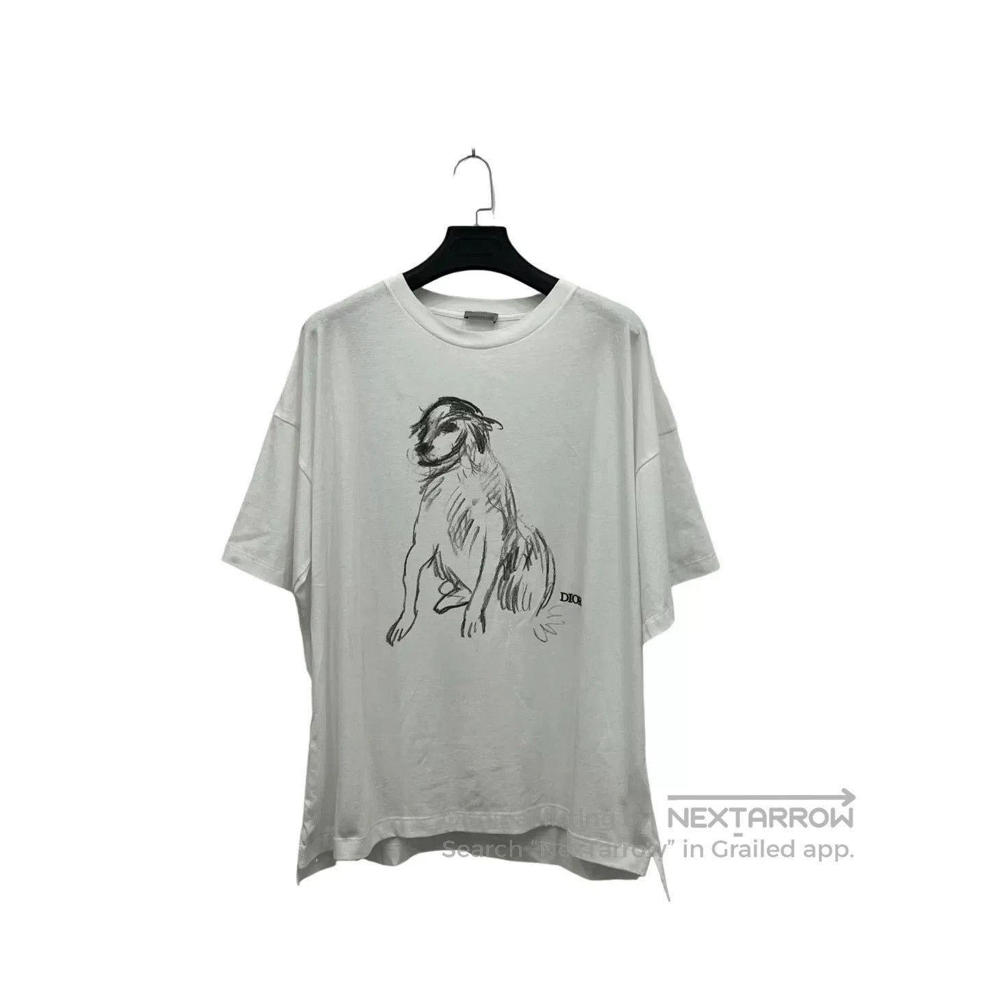 Dior Dior Sketch Puppy Short Sleeve T. Size US XL / EU 56 / 4 - 2 Thumbnail