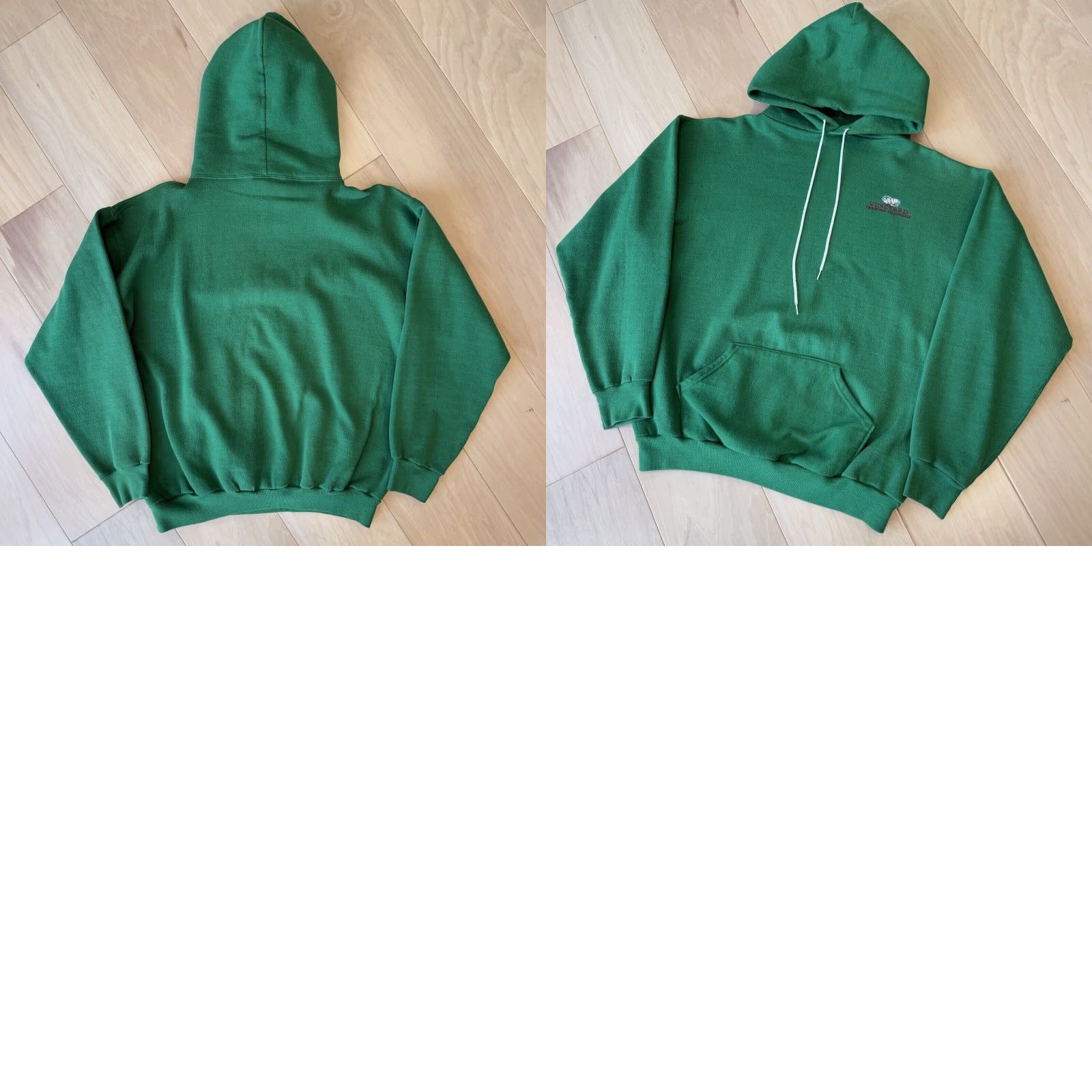 Vintage VINTAGE Russell Athletic Hoodie XL Green Pullover Crew Neck Hooded Logo USA 70s Football Basketball Mens Size US XL / EU 56 / 4 - 8 Thumbnail