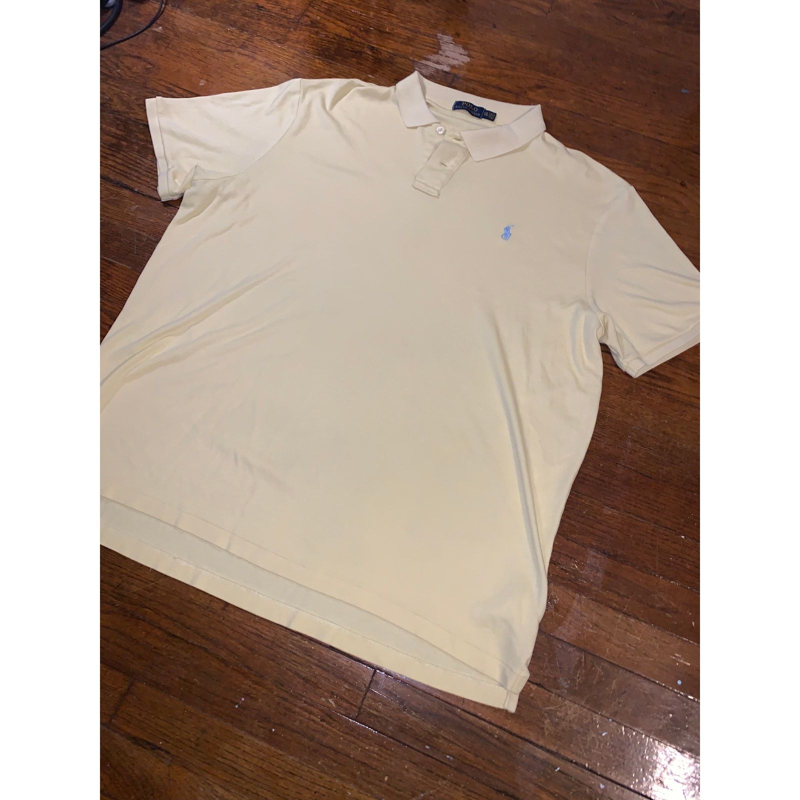 Polo Ralph Lauren Polo Ralph Lauren Yellow Polo Shirt XXL Blue Short Sleeve Size US XXL / EU 58 / 5 - 2 Thumbnail