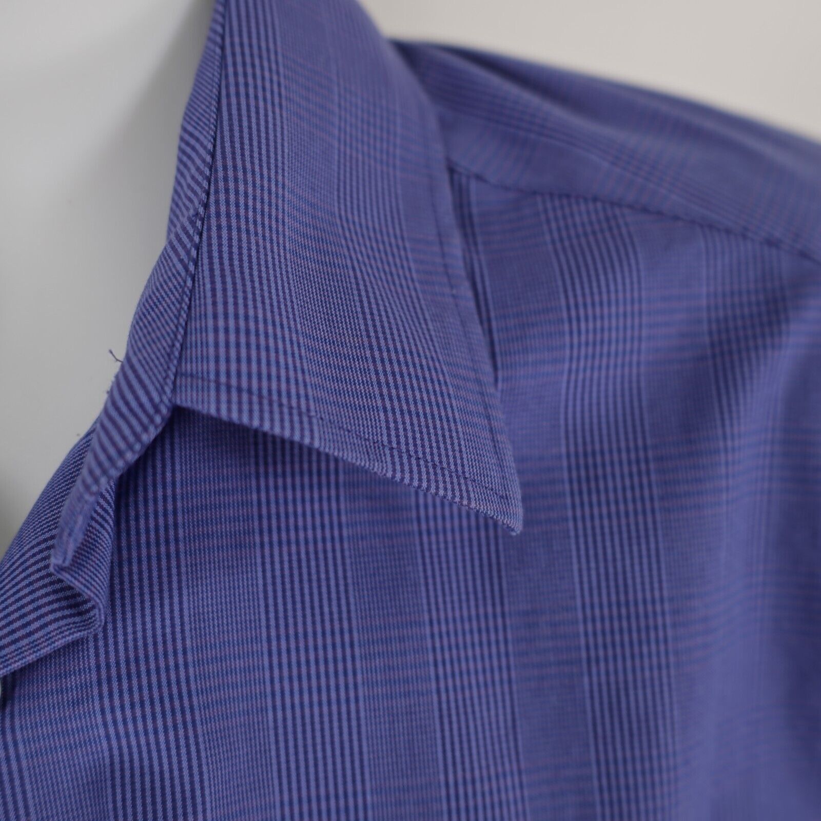 Egara Egara Blue Non Iron Slim Fit Medium Flip Cuff Collared Dress Size US M / EU 48-50 / 2 - 3 Thumbnail