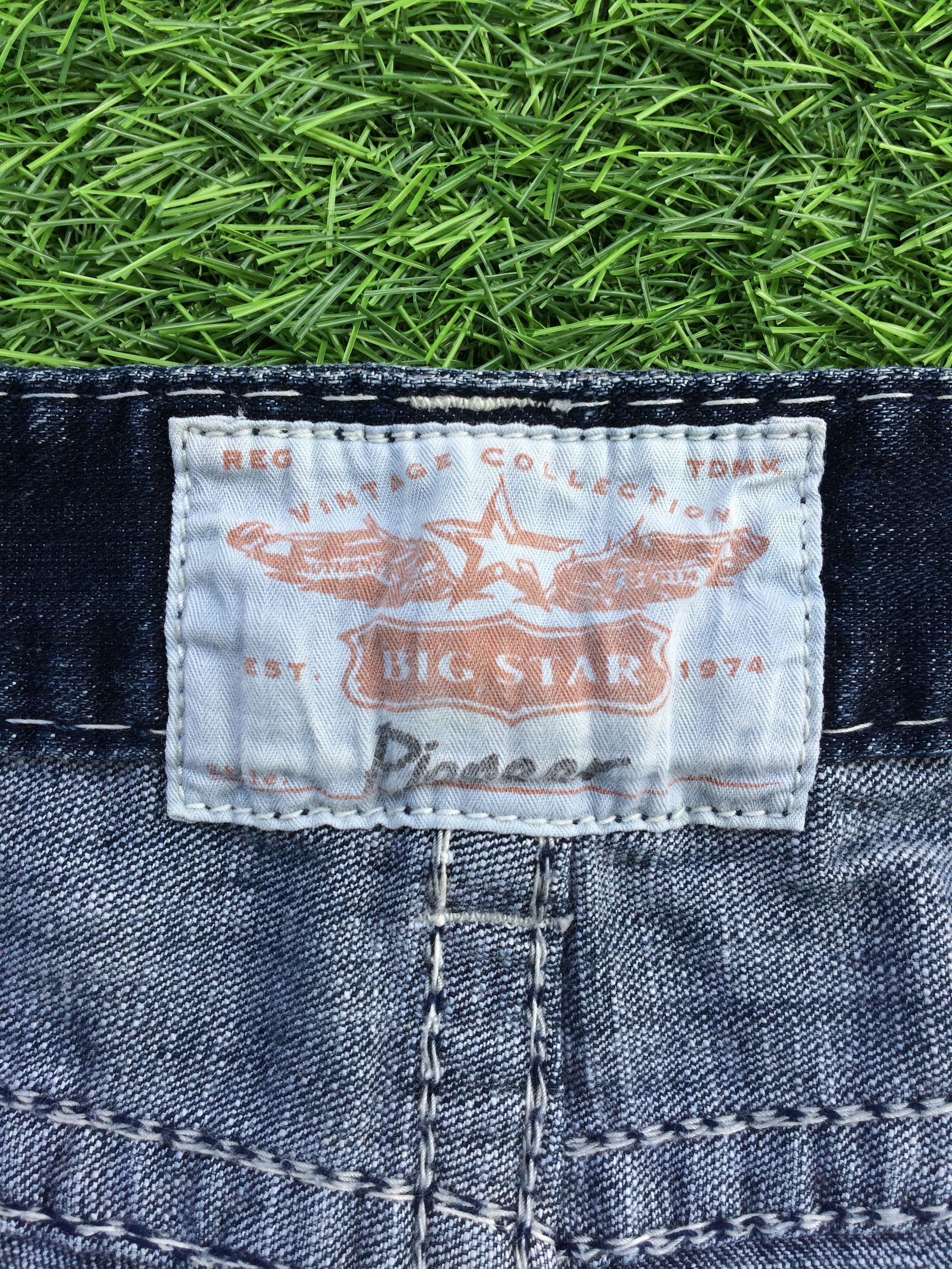 Big Star × Japanese Brand × Jean Big Star Bold Stitch Jeans D-871 Size US 34 / EU 50 - 11 Thumbnail