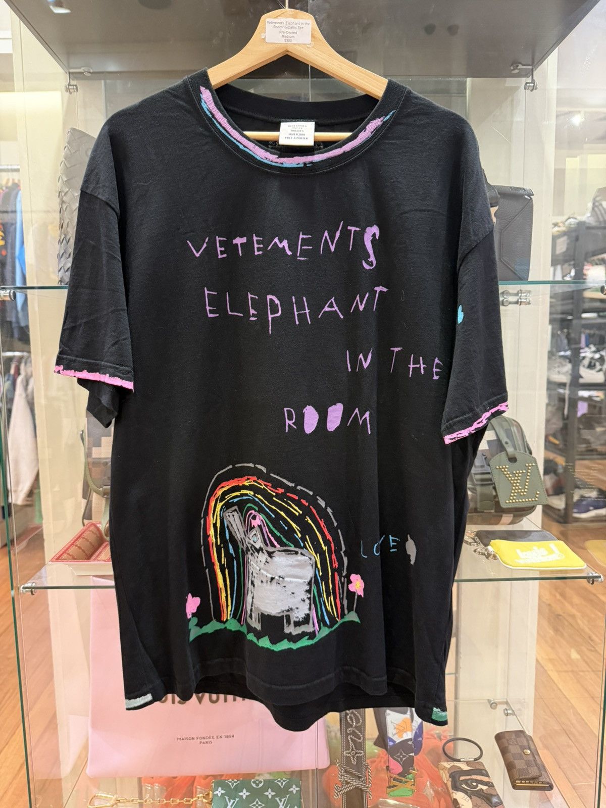 Vetements Vetements ‘Elephant in the Room’ Drawing Tee Size US M / EU 48-50 / 2 - 1 Thumbnail