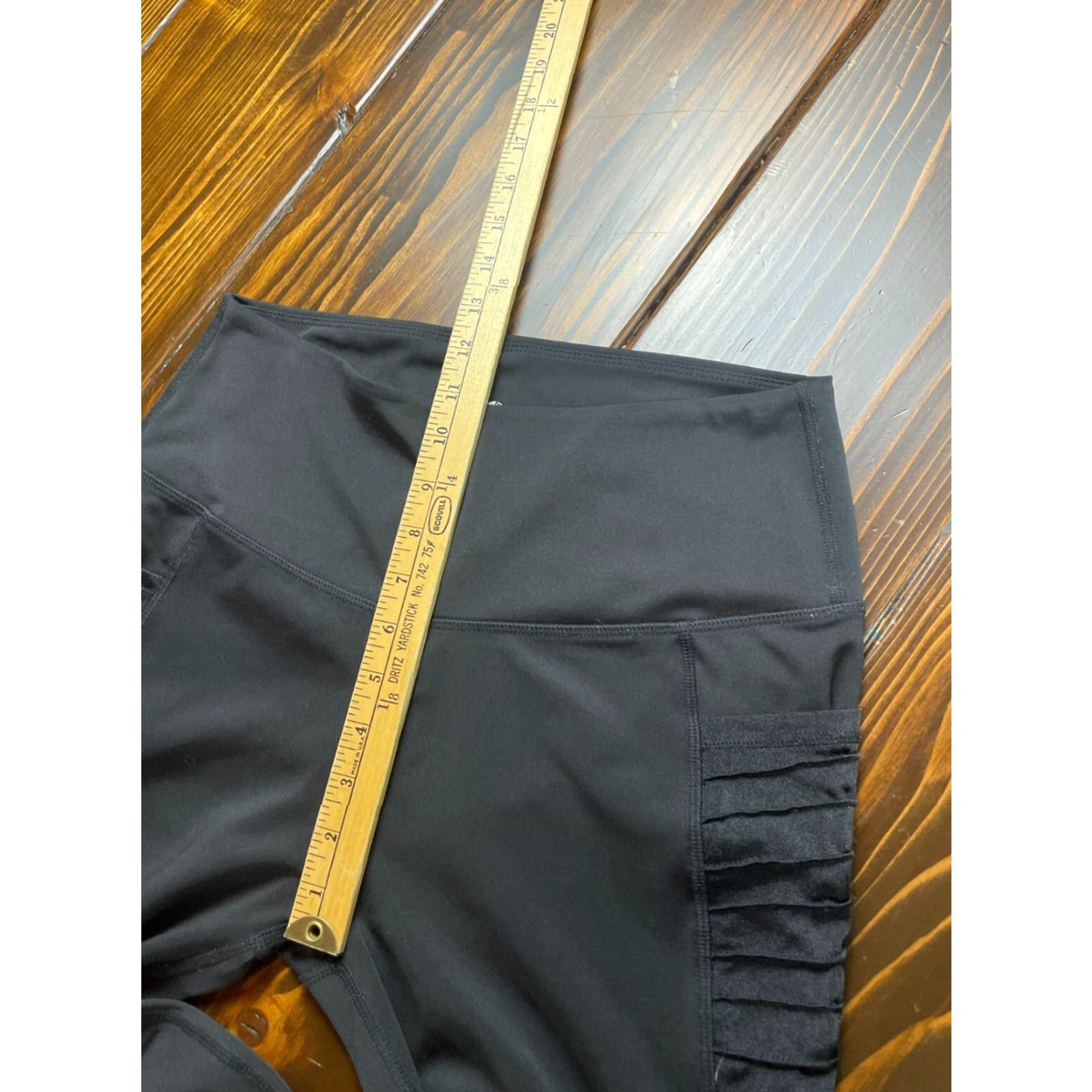 Vintage Legend Pants Women's Large Capri Activewear Pull On Black Size 36" / US 14 / IT 50 - 5 Thumbnail