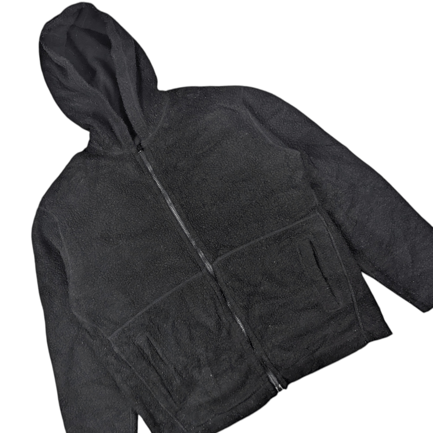 Uniqlo Vintage 90's UNIQLO Zipper Up Reversible Fleece Hoodie Size US L / EU 52-54 / 3 - 4 Thumbnail
