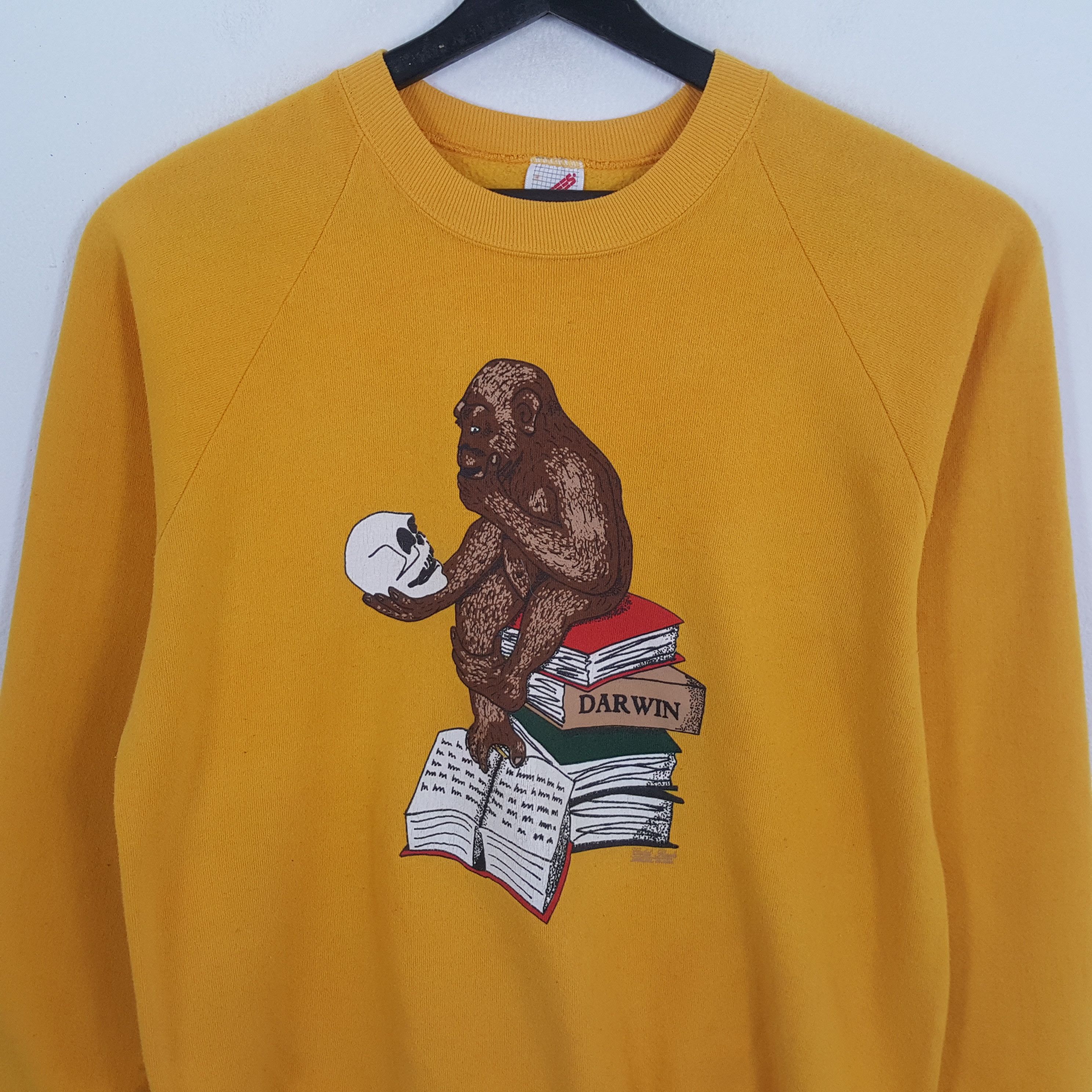 Vintage DARWIN Streetwear Style Sweatshirts Size US M / EU 48-50 / 2 - 2 Thumbnail