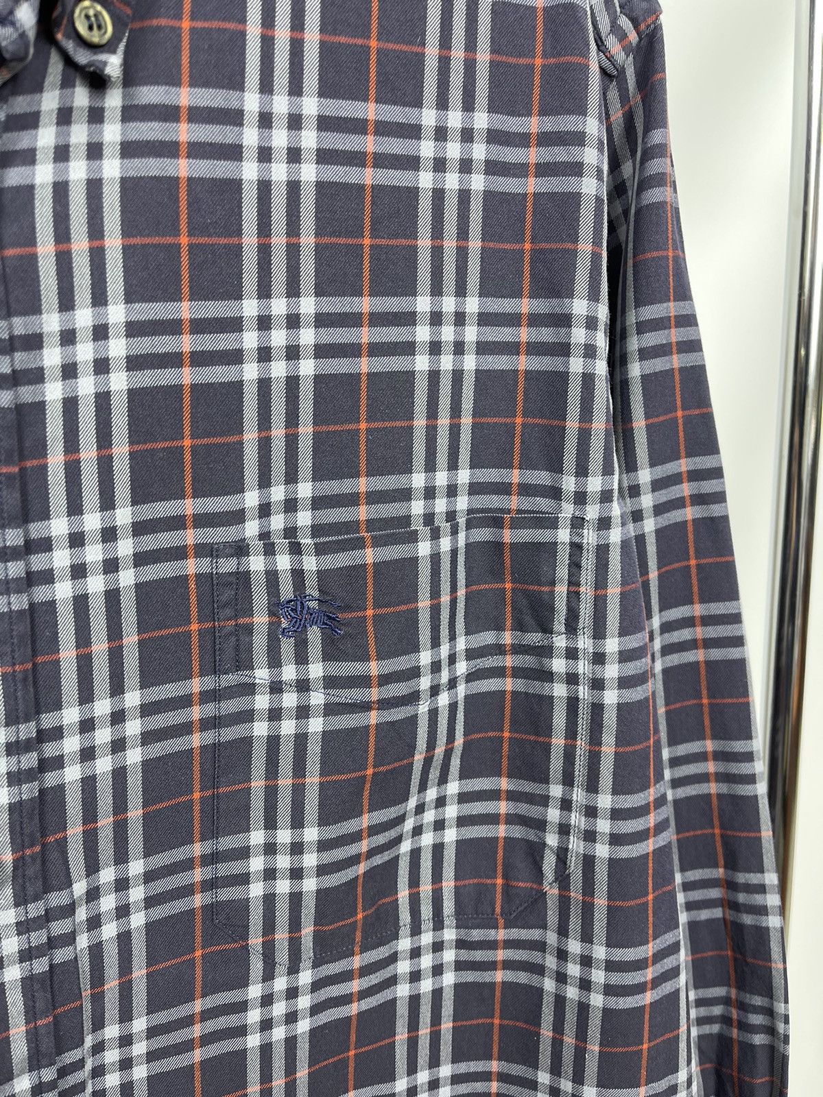 Burberry Burberry London Shirt Nova Check Blue Vintage 90s Size S Size US S / EU 44-46 / 1 - 4 Thumbnail