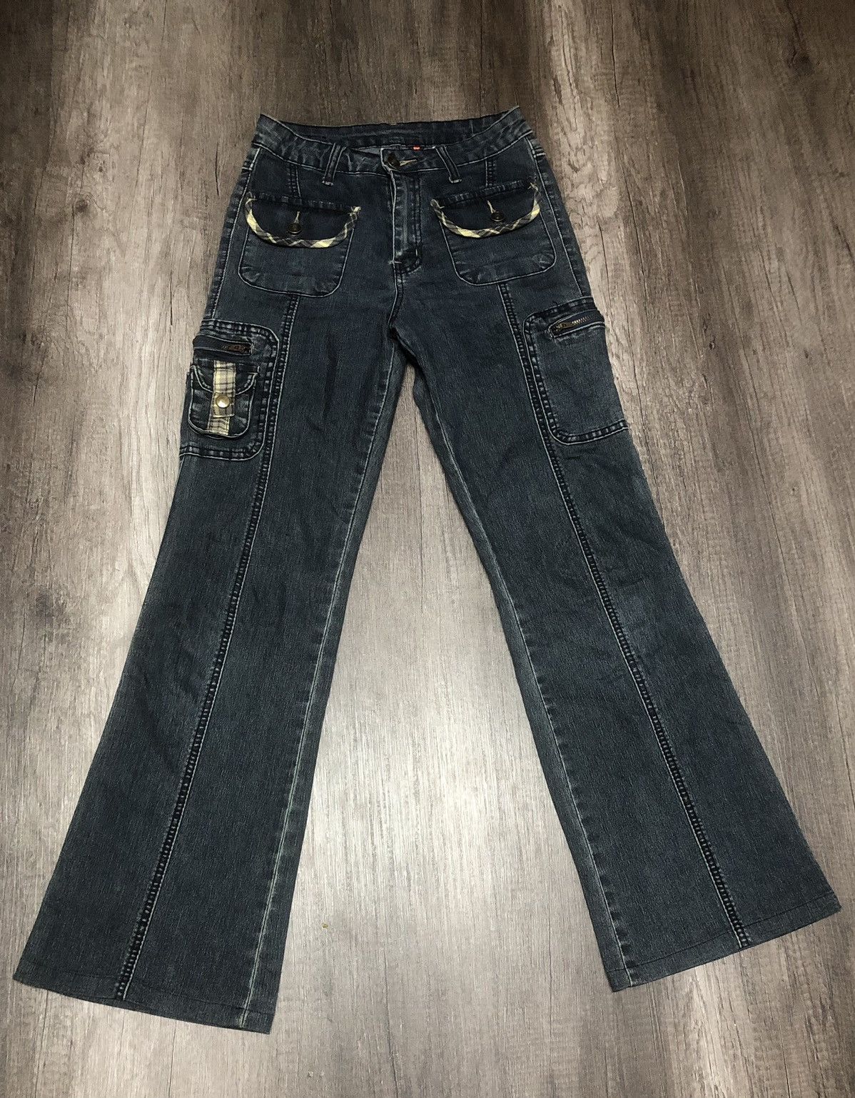 Designer × Japanese Brand Vintage Sun Rose Bush Pant Stretchable Jeans Size 27" / US 4 / IT 40 - 17 Thumbnail