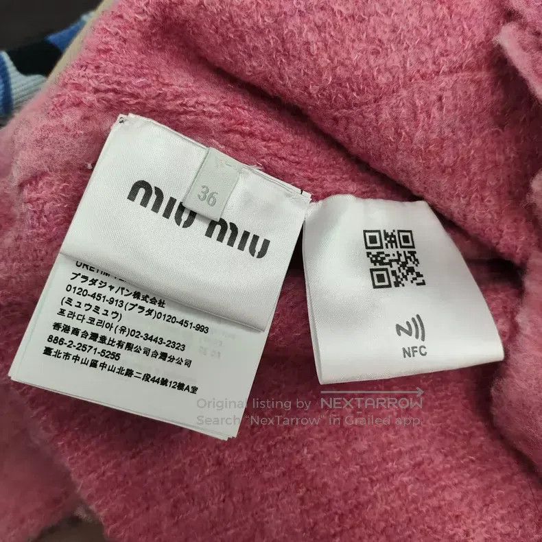 Miu Miu Miu Miu 36 Pink cashmere ladies' jacket Size S / US 4 / IT 40 - 4 Thumbnail