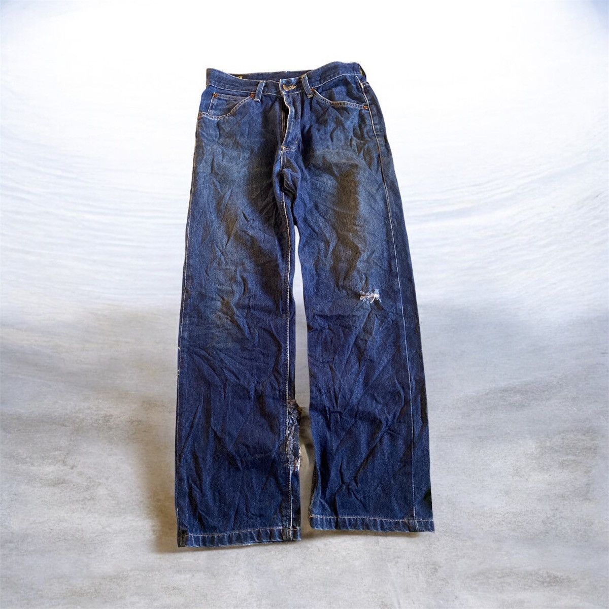 If Six Was Nine Distressed Mr Lee Rider GRIPPER ZIPPER Size US 30 / EU 46 - 1 Thumbnail