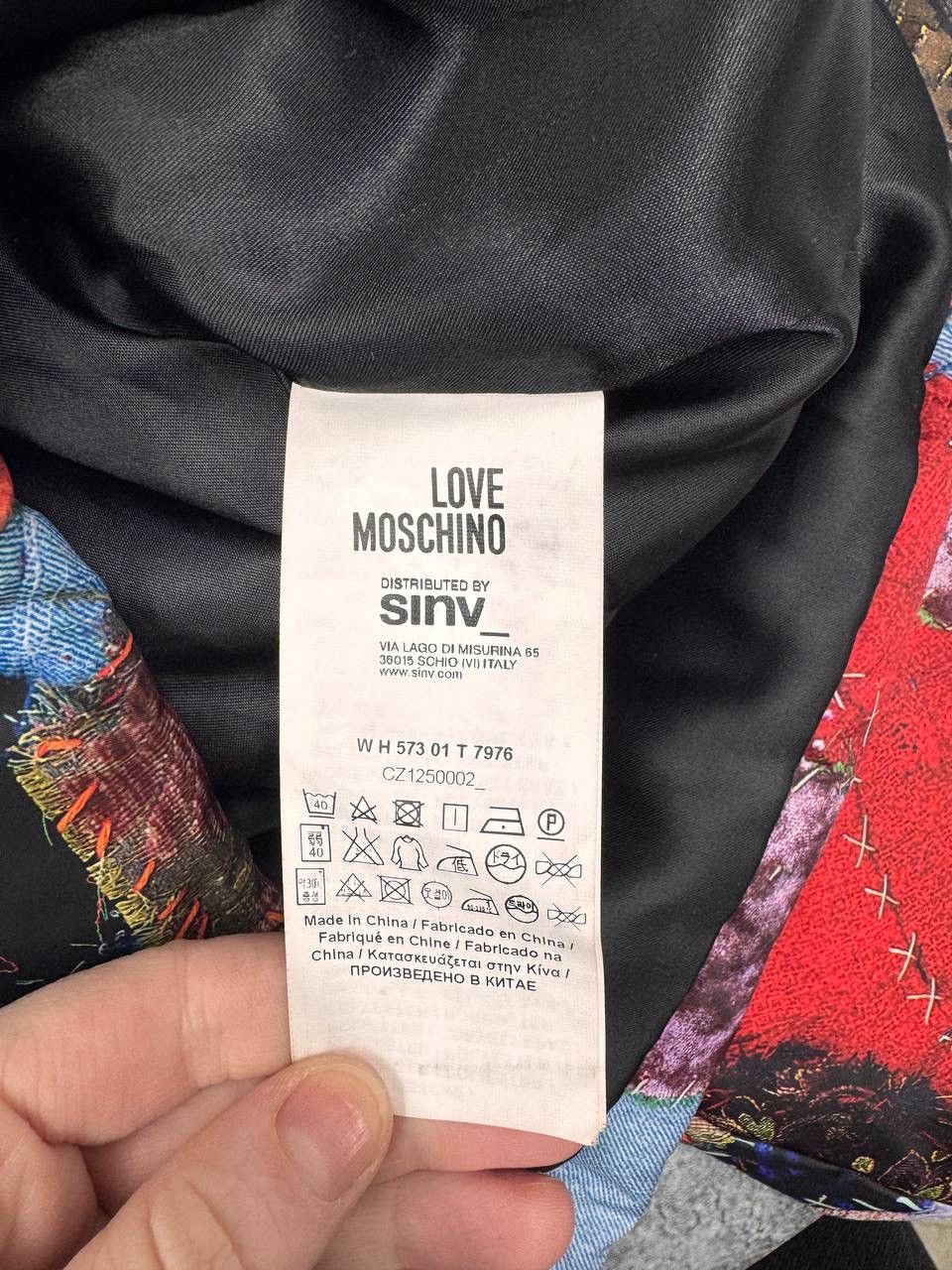 Love Moschino Love Moschino Patchwork Puffer Jacket Multicolor Women's Size M / US 6-8 / IT 42-44 - 6 Thumbnail