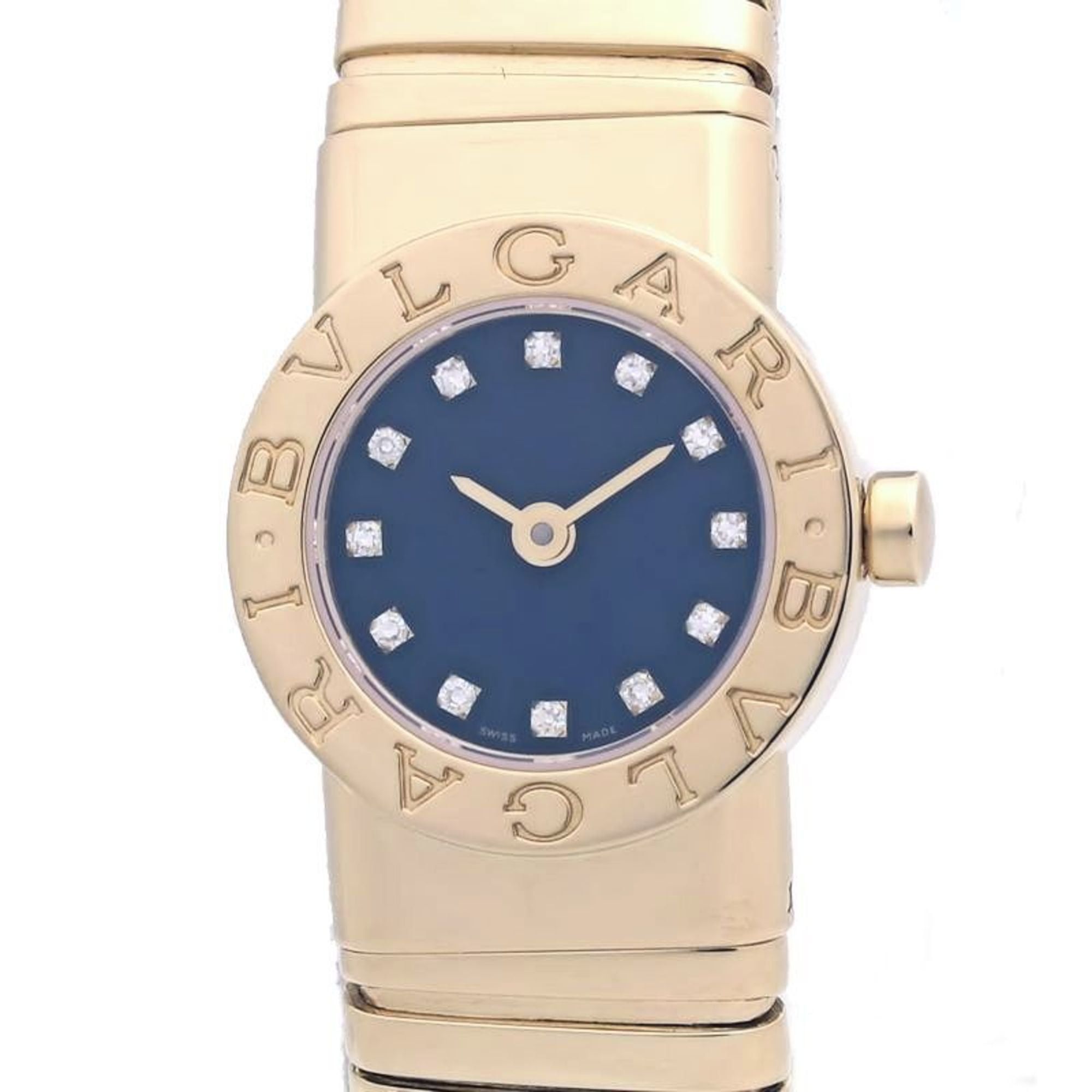 Bvlgari BVLGARI Tubogas 12P Diamond Watch BB192TY 12 BB192TG Women's 18KYG 40263 Size ONE SIZE - 1 Thumbnail