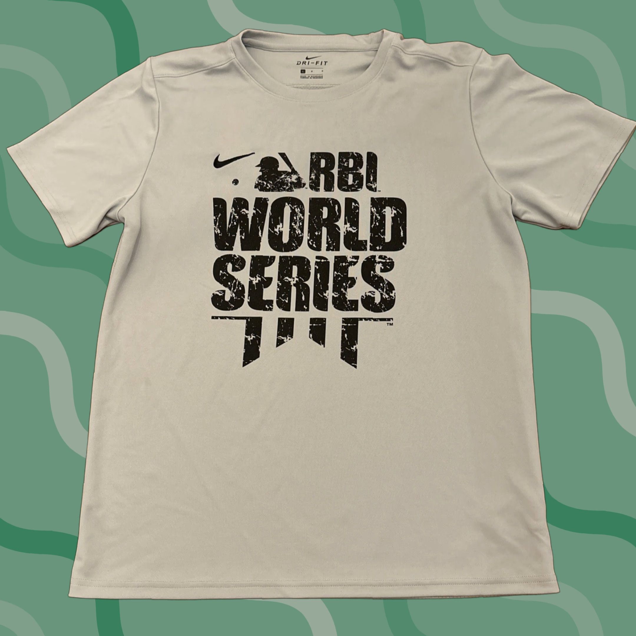 Nike NIKE DRI-FIT RBI WORLD SERIES T-SHIRT Adult Large Gray Activewear Mens Size US L / EU 52-54 / 3 - 1 Thumbnail
