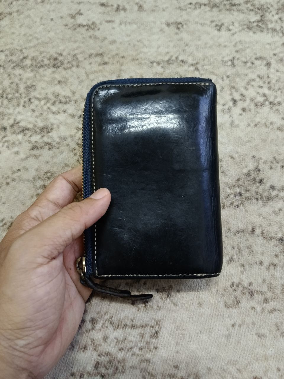 Leather PATINA LEATHER BLACK CORBO WALLET Size ONE SIZE - 2 Thumbnail