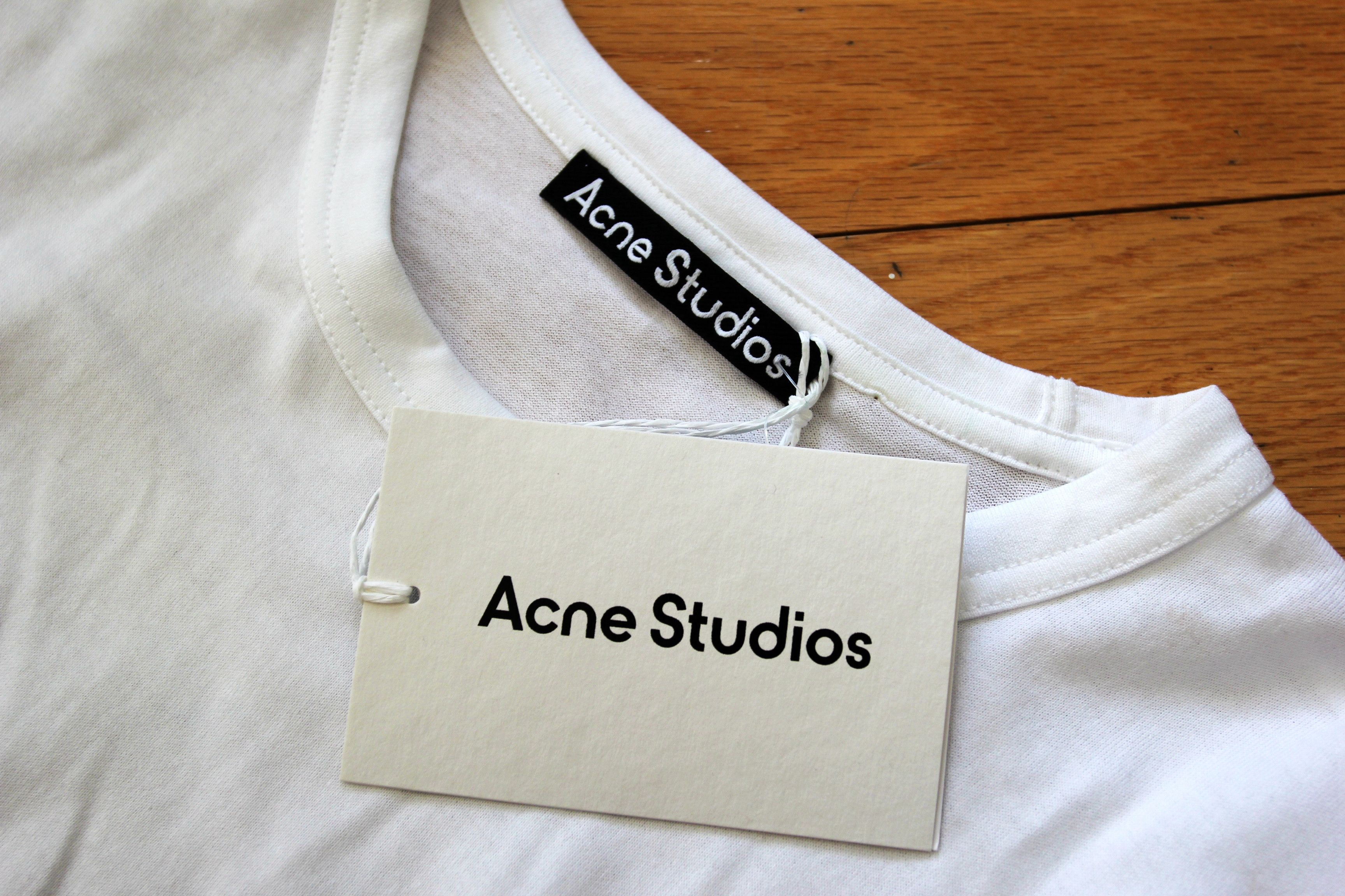 Acne Studios BNWT AW24 ACNE STUDIOS PATCH WHITE TSHIRT S Size US S / EU 44-46 / 1 - 9 Thumbnail
