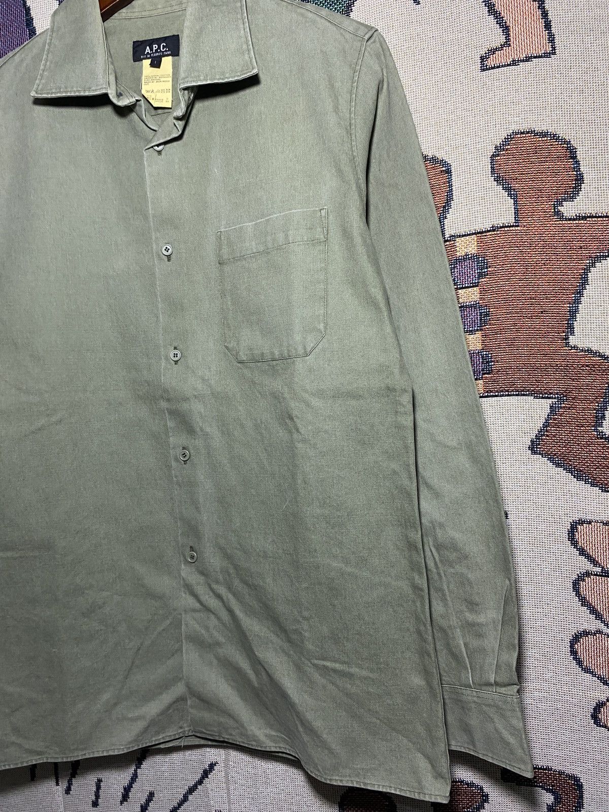 A.P.C. APC Vintage Shirt Rare 90's Size US L / EU 52-54 / 3 - 3 Thumbnail