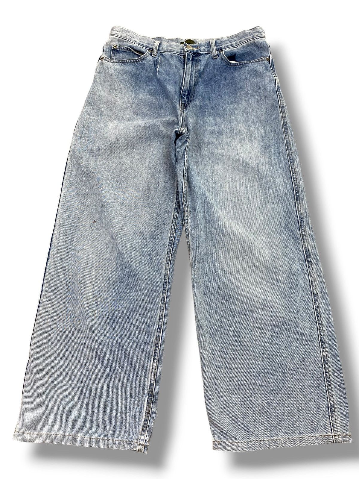 Uniqlo Uniqlo Brand Acid Blue Wash Style Baggy Jeans Size US 30 / EU 46 - 1 Thumbnail